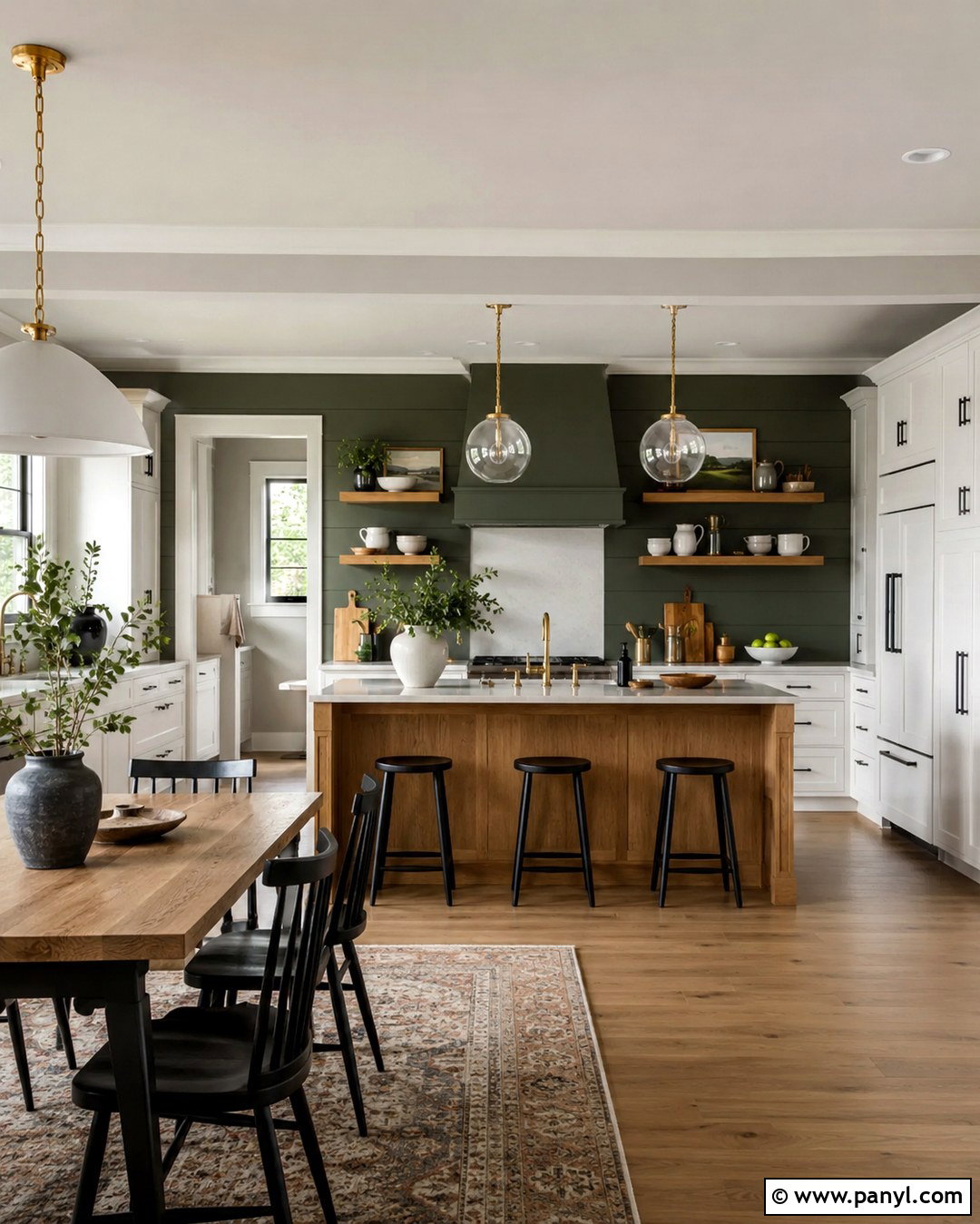Hunter Green Accent Wall Kitchen - 20 Gray Walls With Green Accent Wall Ideas