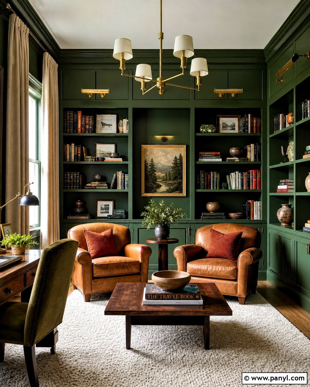 Hunter Green And Camel Brown - 20 green color palette ideas