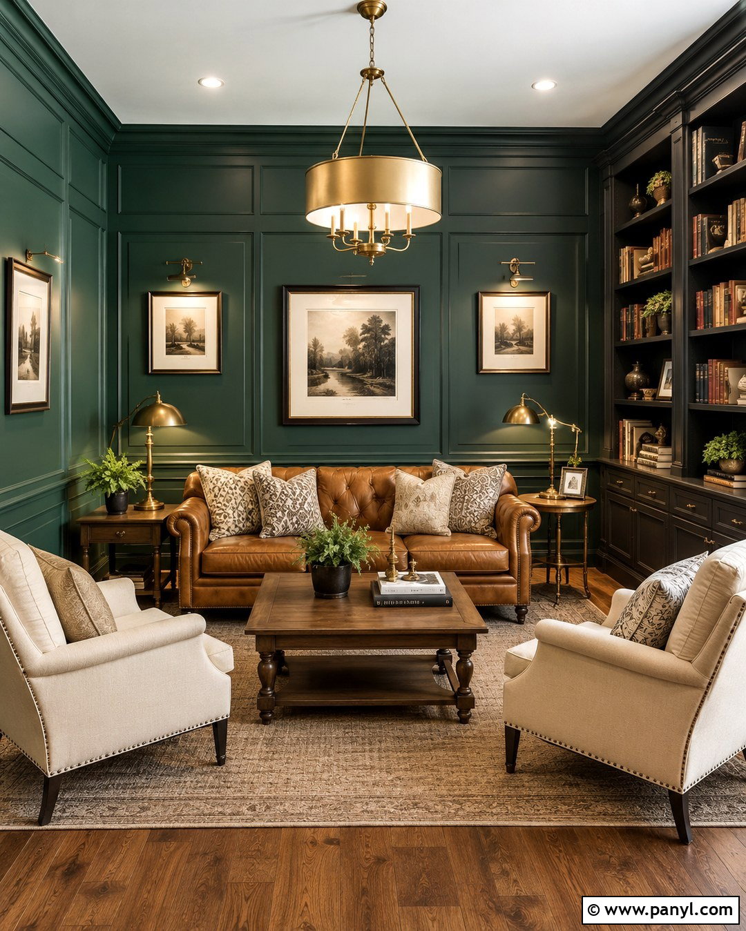Hunter Green And Charcoal Gray Walls - 20 Wall Color Combination With Green Ideas
