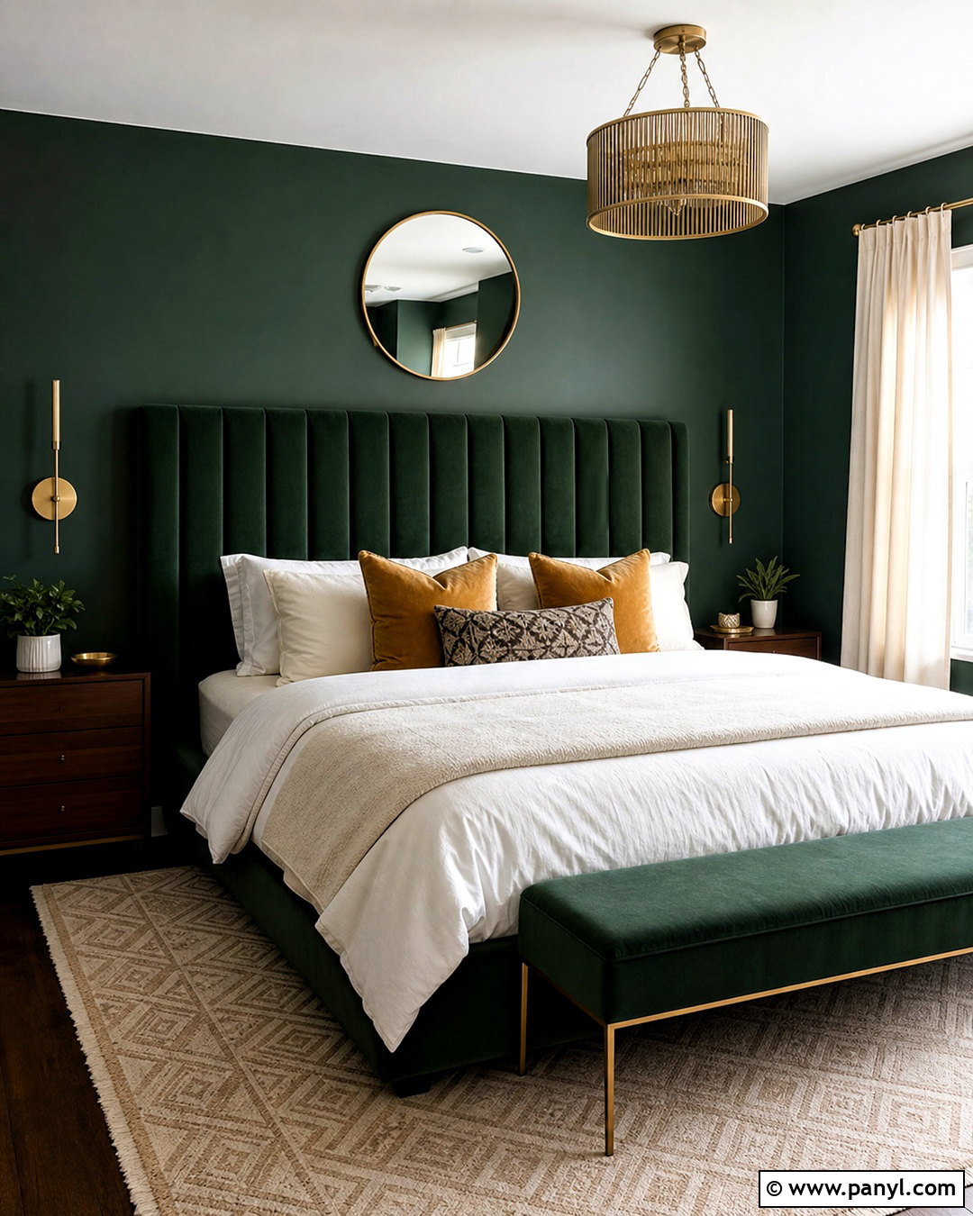 Hunter Green And Gold Bedroom - 20 hunter green bedroom ideas