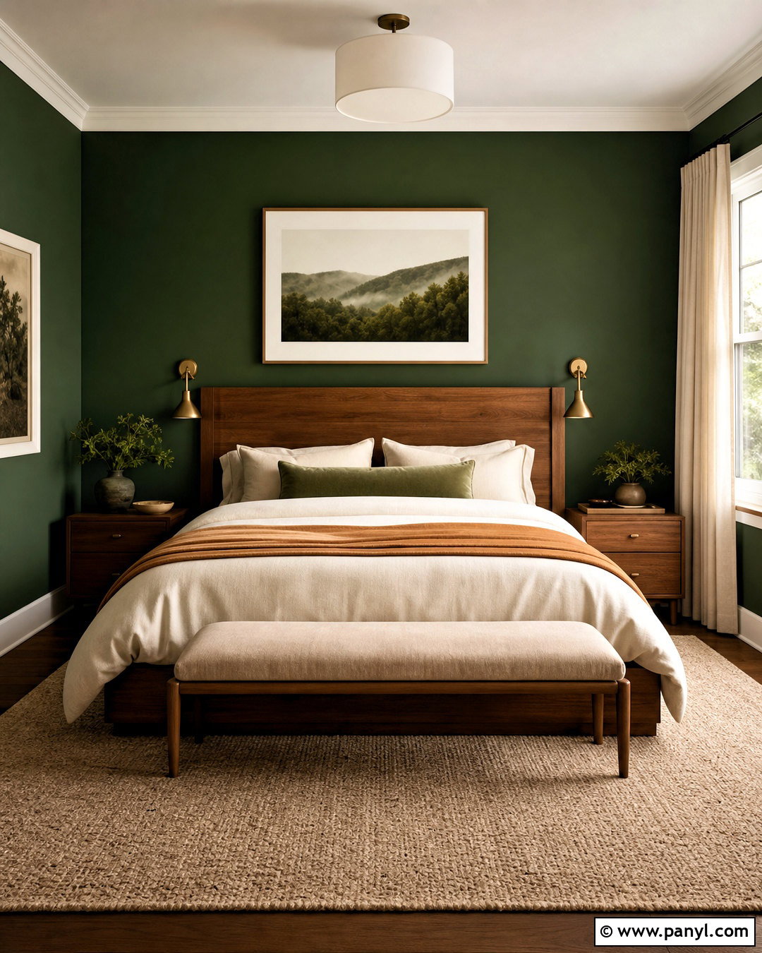 Hunter Green And Walnut Bedroom - 20 hunter green bedroom ideas