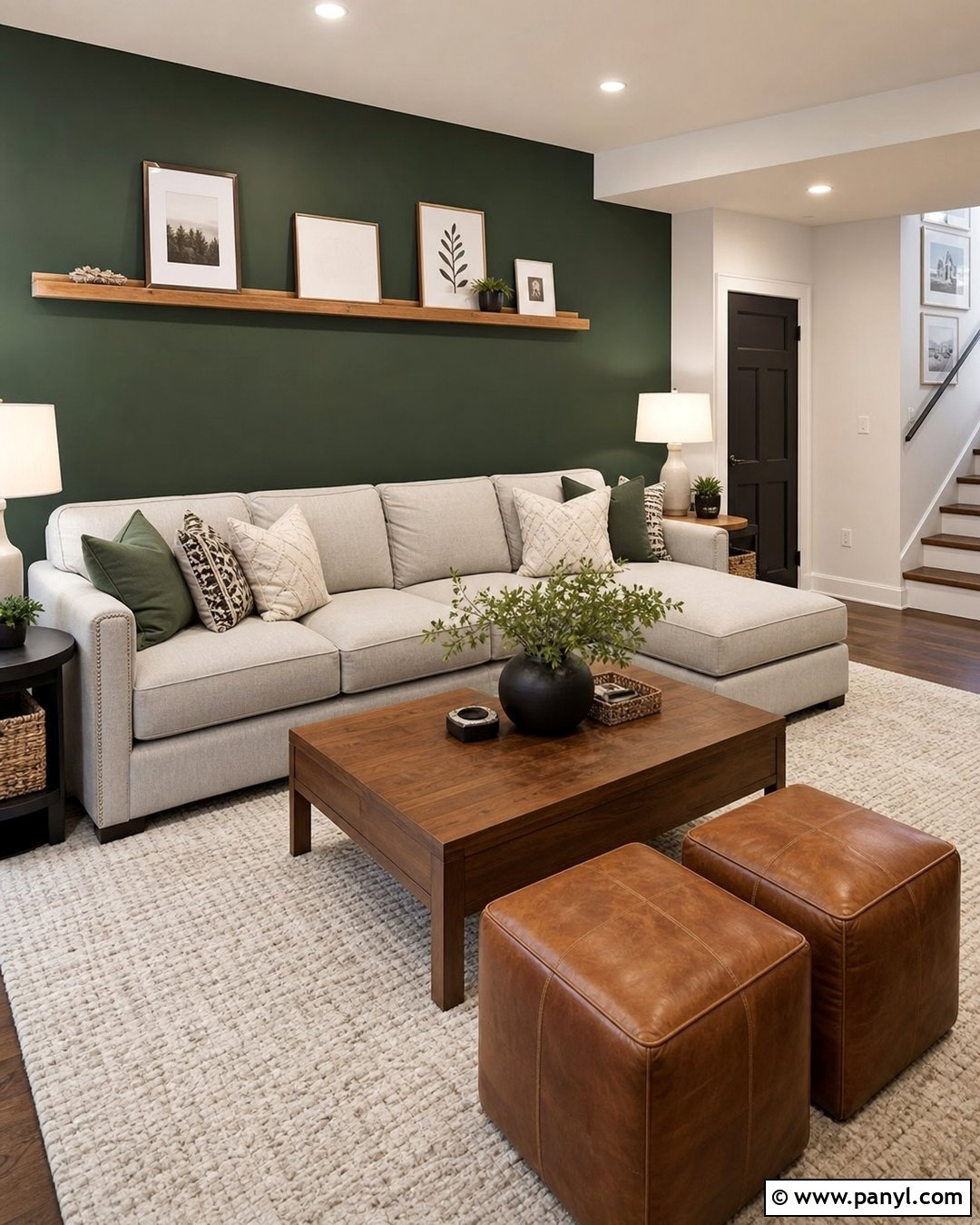 Hunter Green Basement Accent Wall - 30 hunter green accent wall ideas