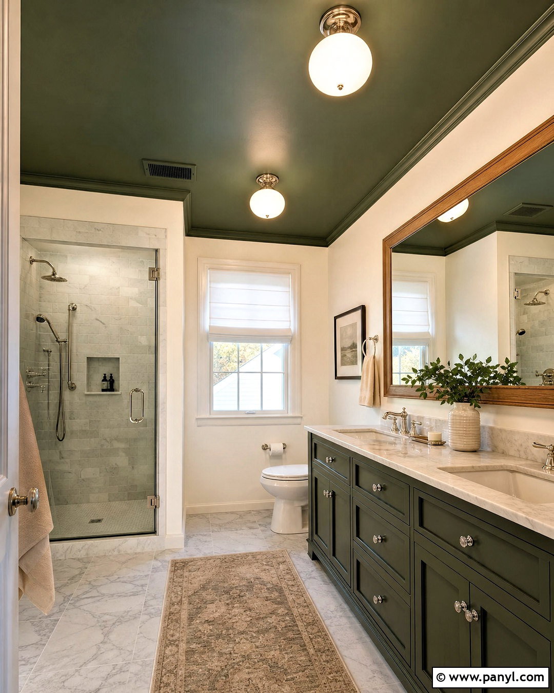 Hunter Green Bathroom Ceiling - 20 hunter green bathroom ideas