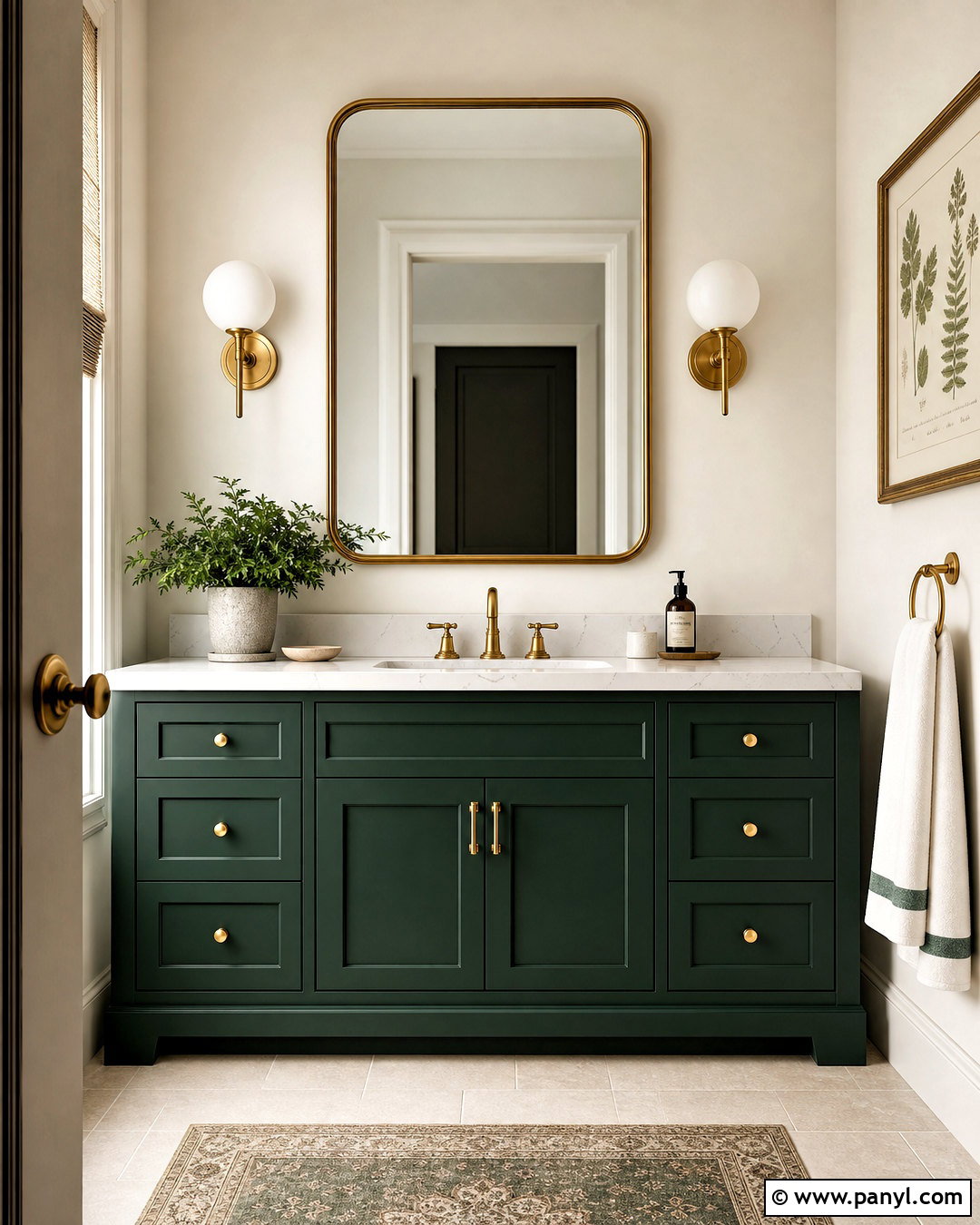 Hunter Green Bathroom Vanity - 20 hunter green bathroom ideas