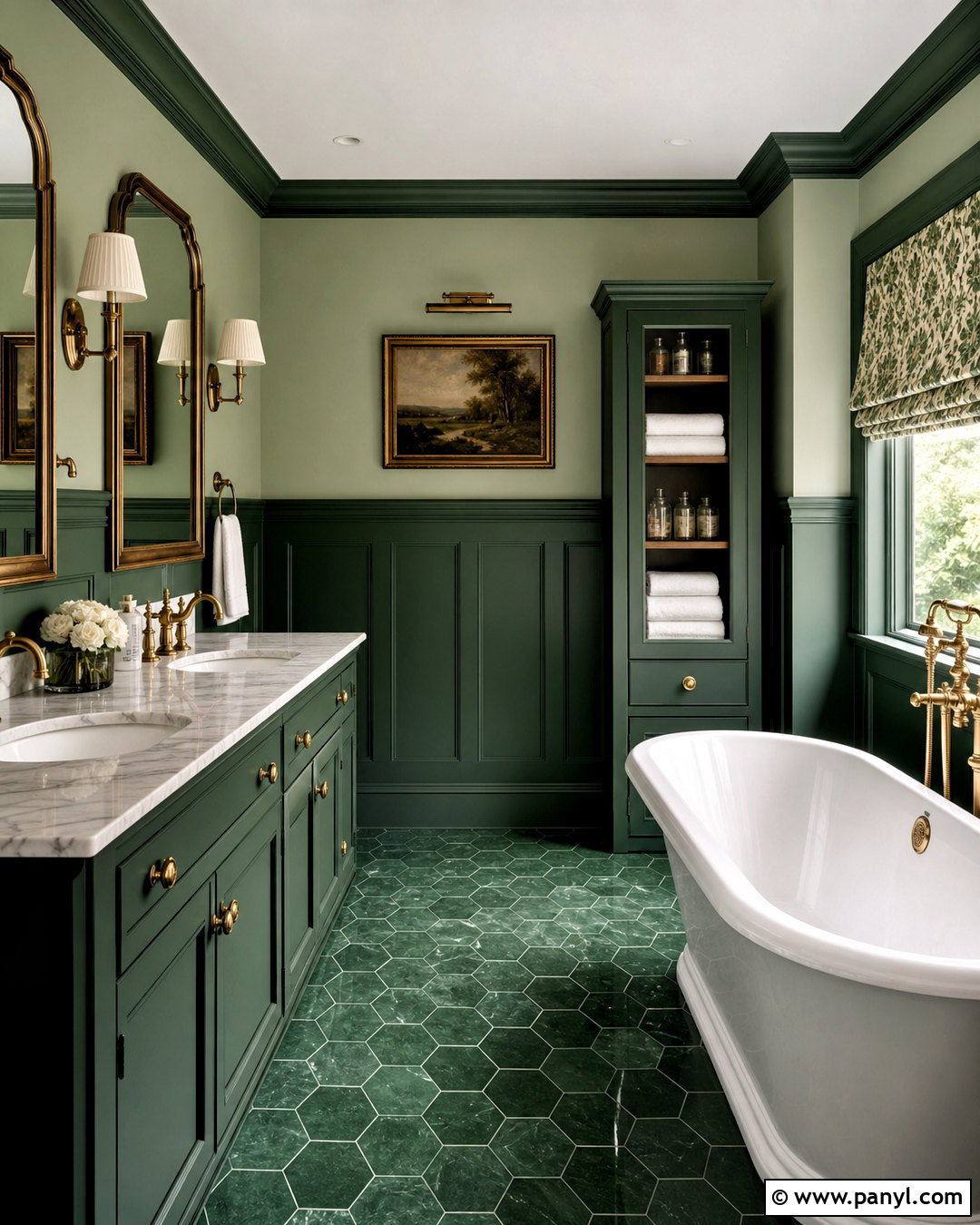 Hunter Green Bathroom - 20 all green bathroom ideas