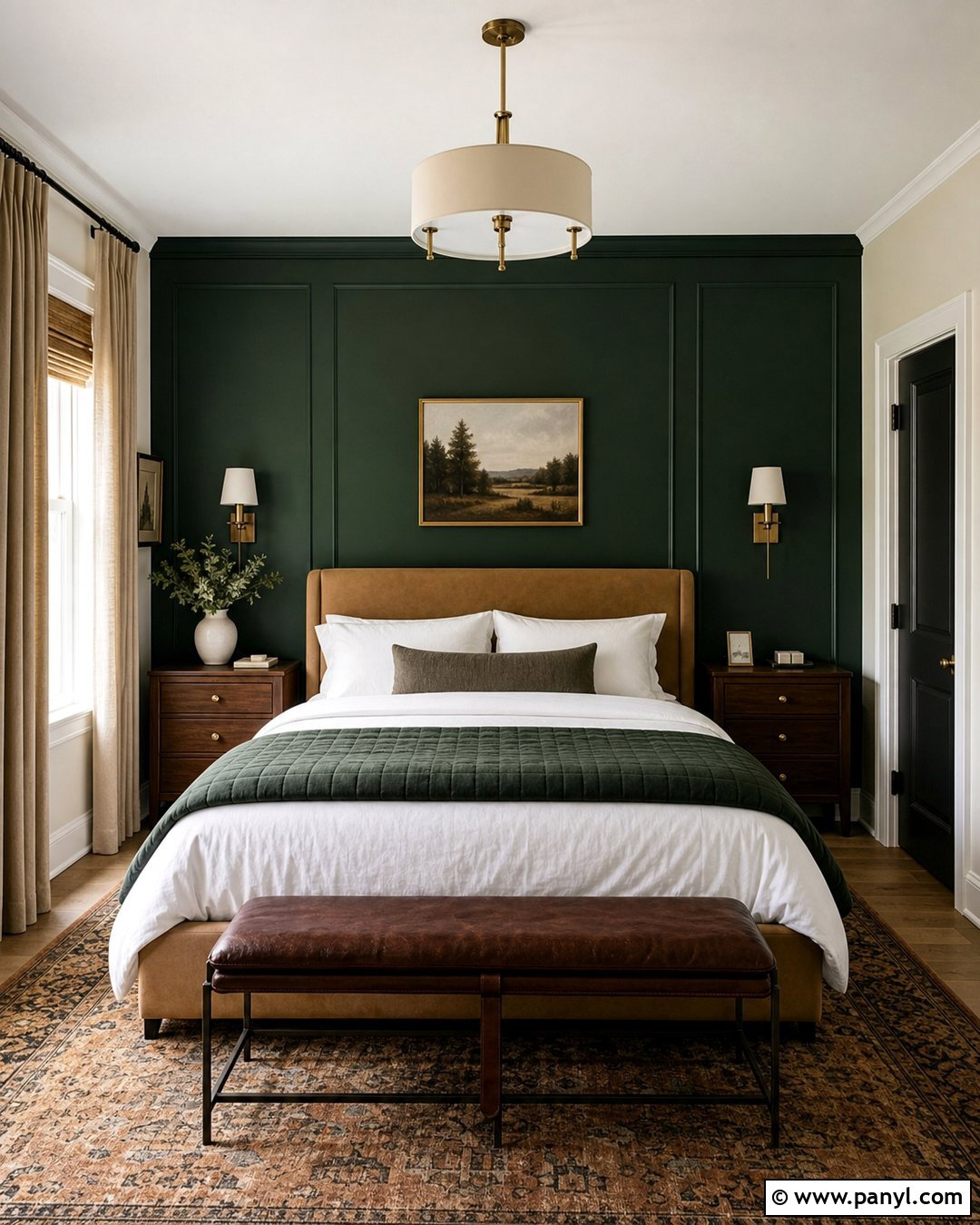 Hunter Green Bedroom Wall - 35 green wall interior ideas