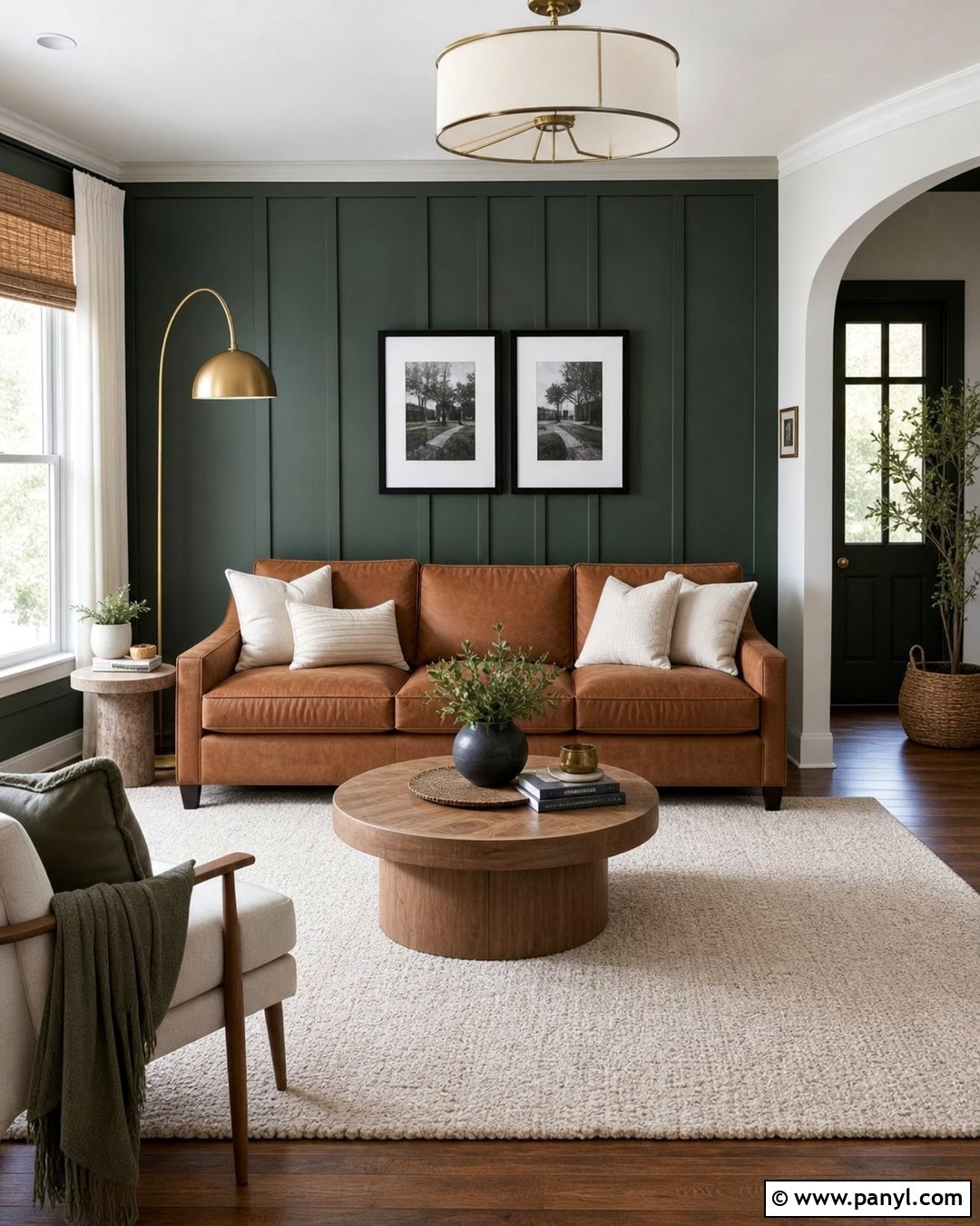 Hunter Green Board And Batten Accent Wall - 30 hunter green accent wall ideas