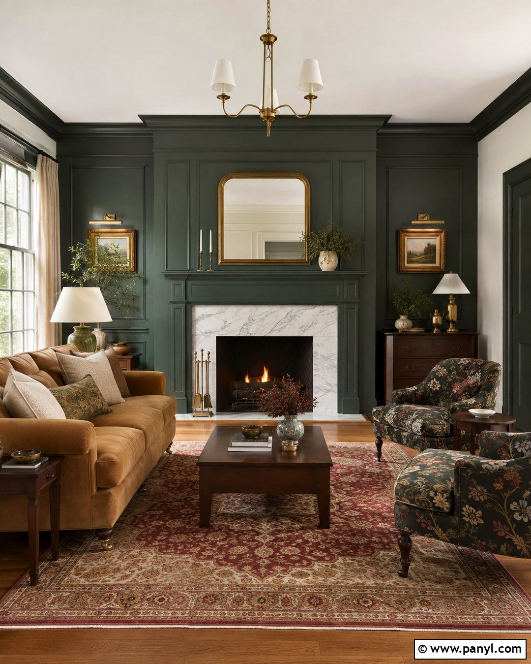 Hunter Green Fireplace Wall - 20 Green Fireplace Wall Paint Colors