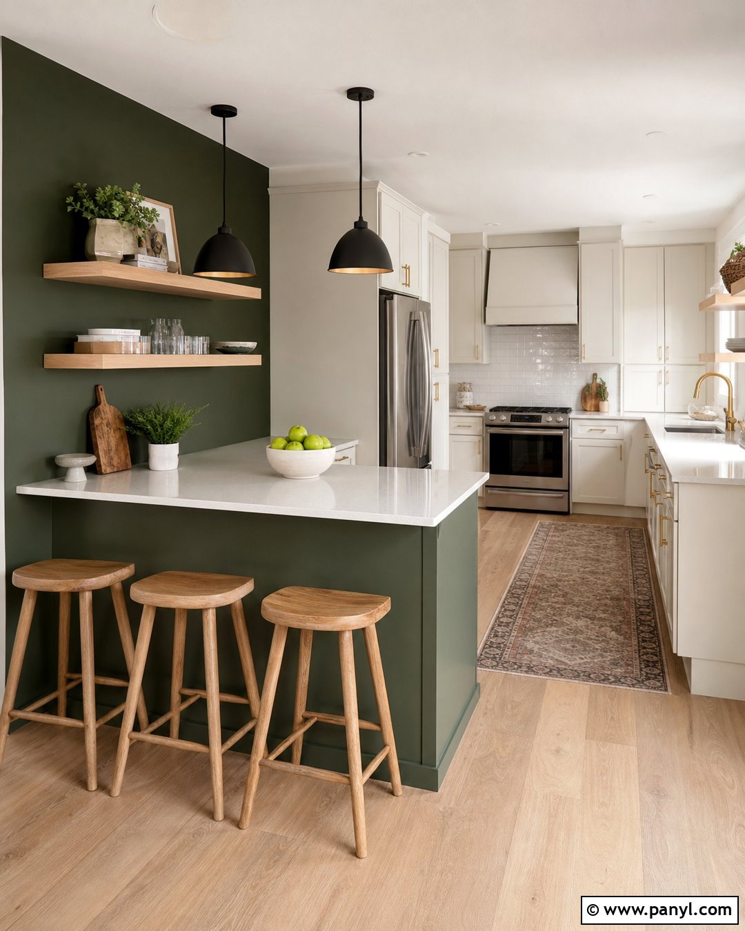 Hunter Green Kitchen Accent Wall - 30 hunter green accent wall ideas