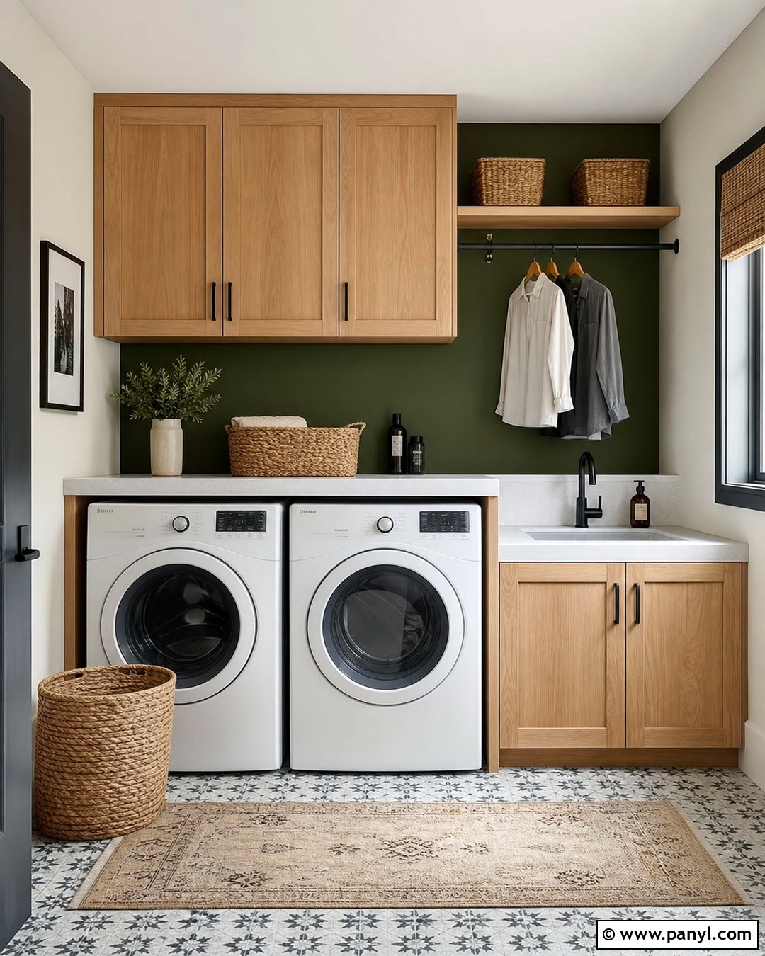 Hunter Green Laundry Room Accent Wall - 30 hunter green accent wall ideas