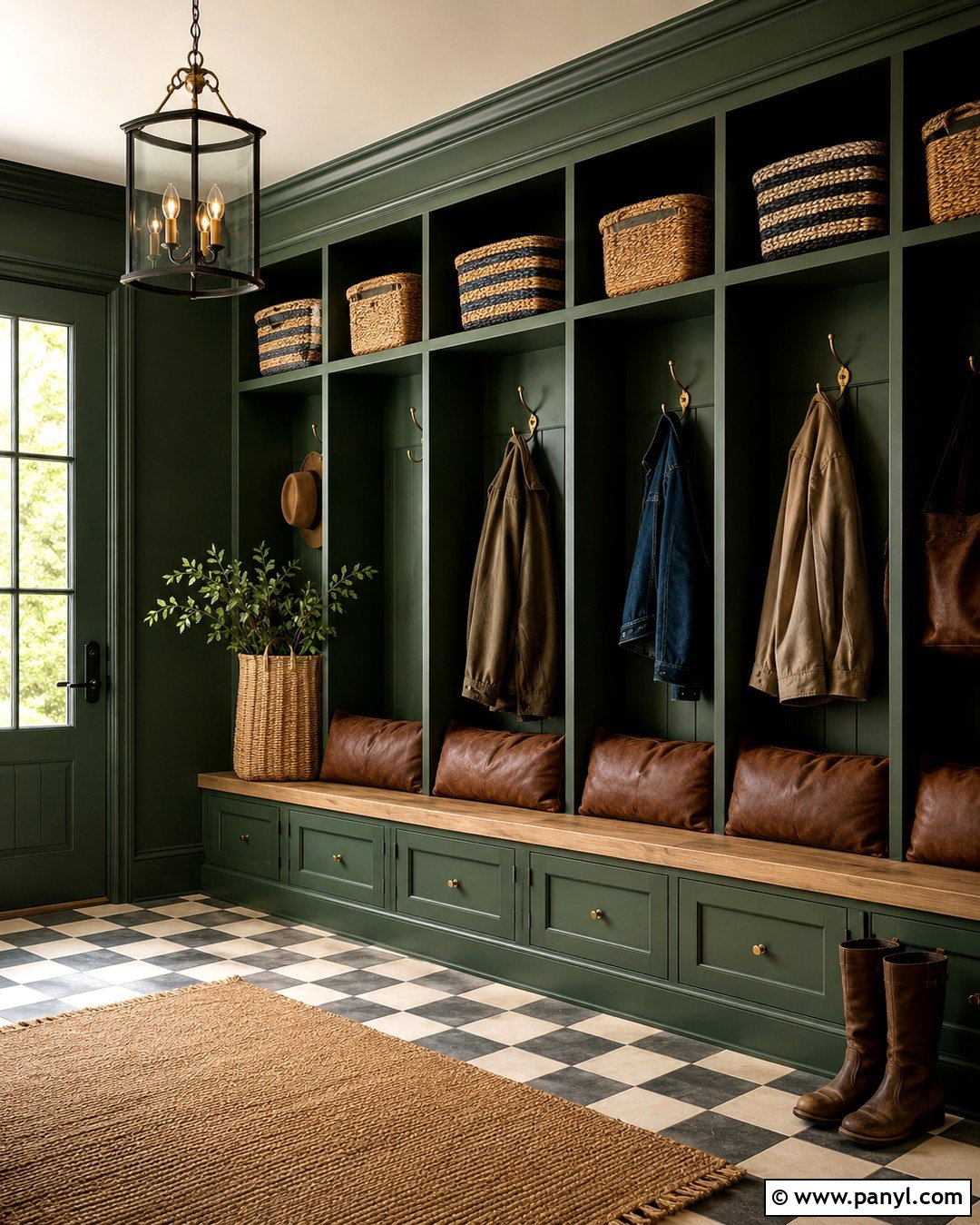 Hunter Green Mudroom Walls - 20 Dark Mudroom Wall Colors