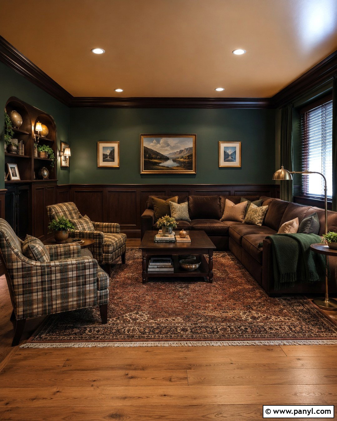 Hunter Green Speakeasy Walls - 20 Speakeasy Wall Colors