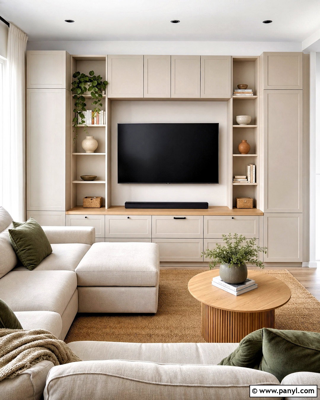 IKEA Cabinet TV Wall - 20 tv wall design diy ideas