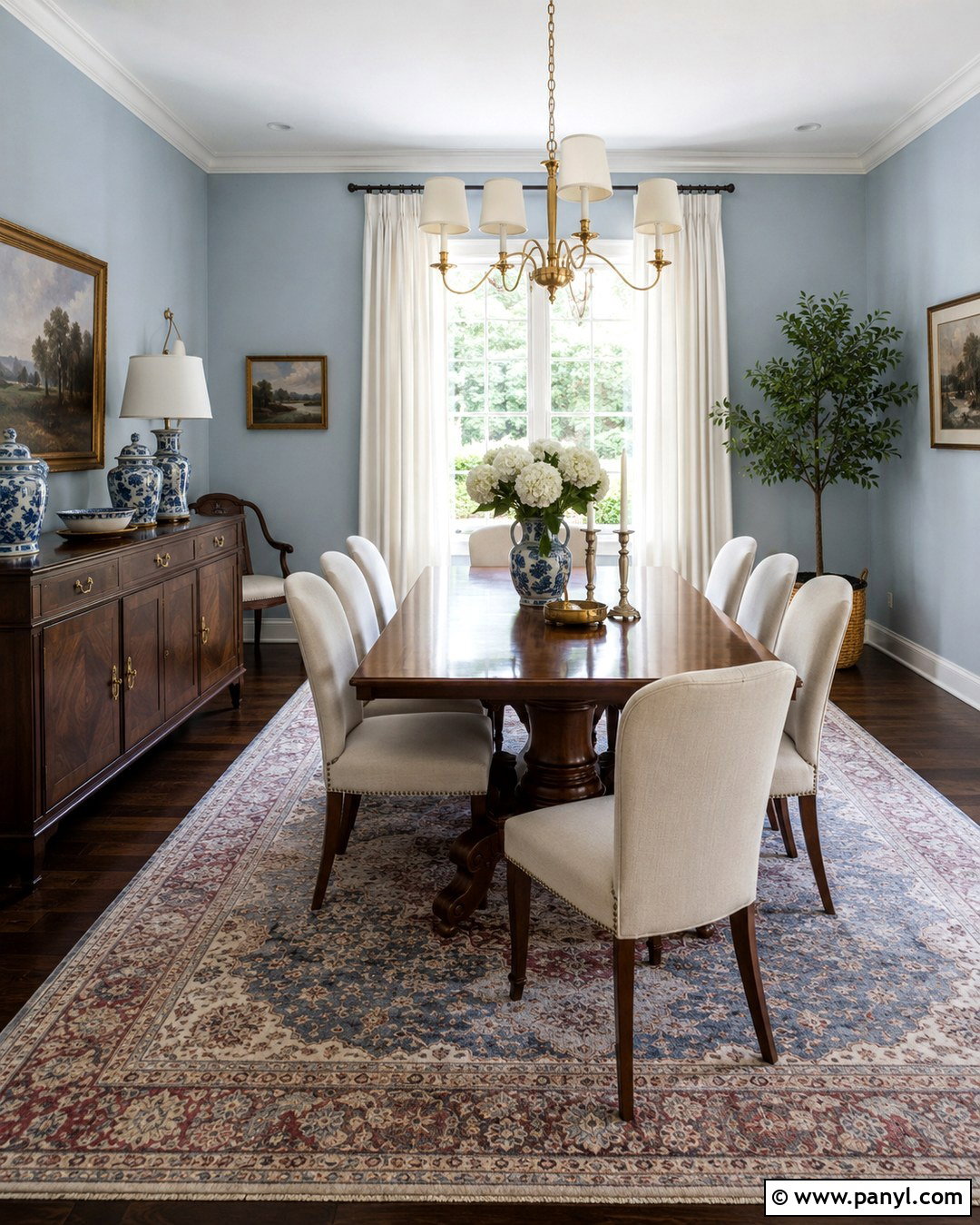 Ice Blue Walls Dining Room - 20 Ice Blue Walls