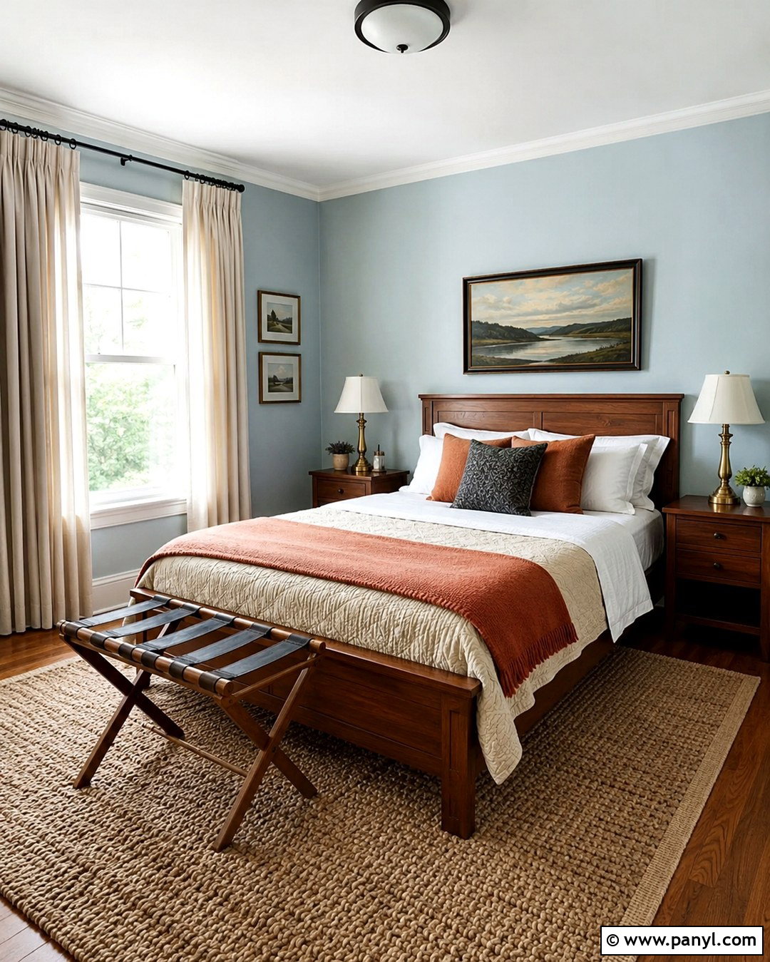 Ice Blue Walls Guest Room - 20 Ice Blue Walls
