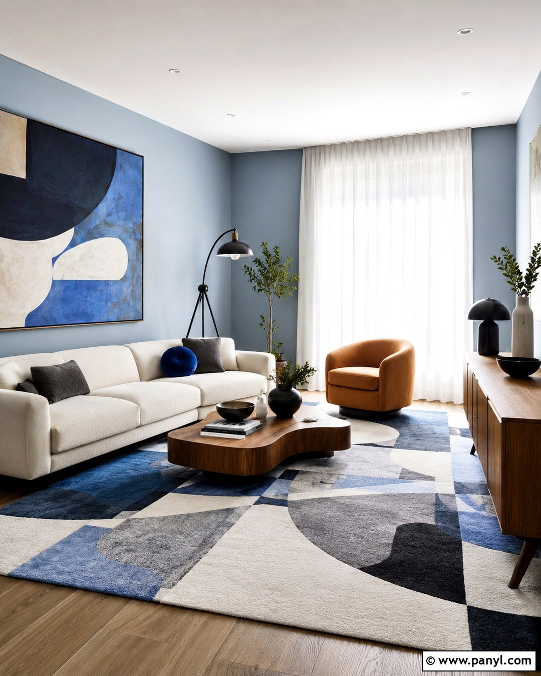 Ice Blue Walls Modern Room - 20 Ice Blue Walls