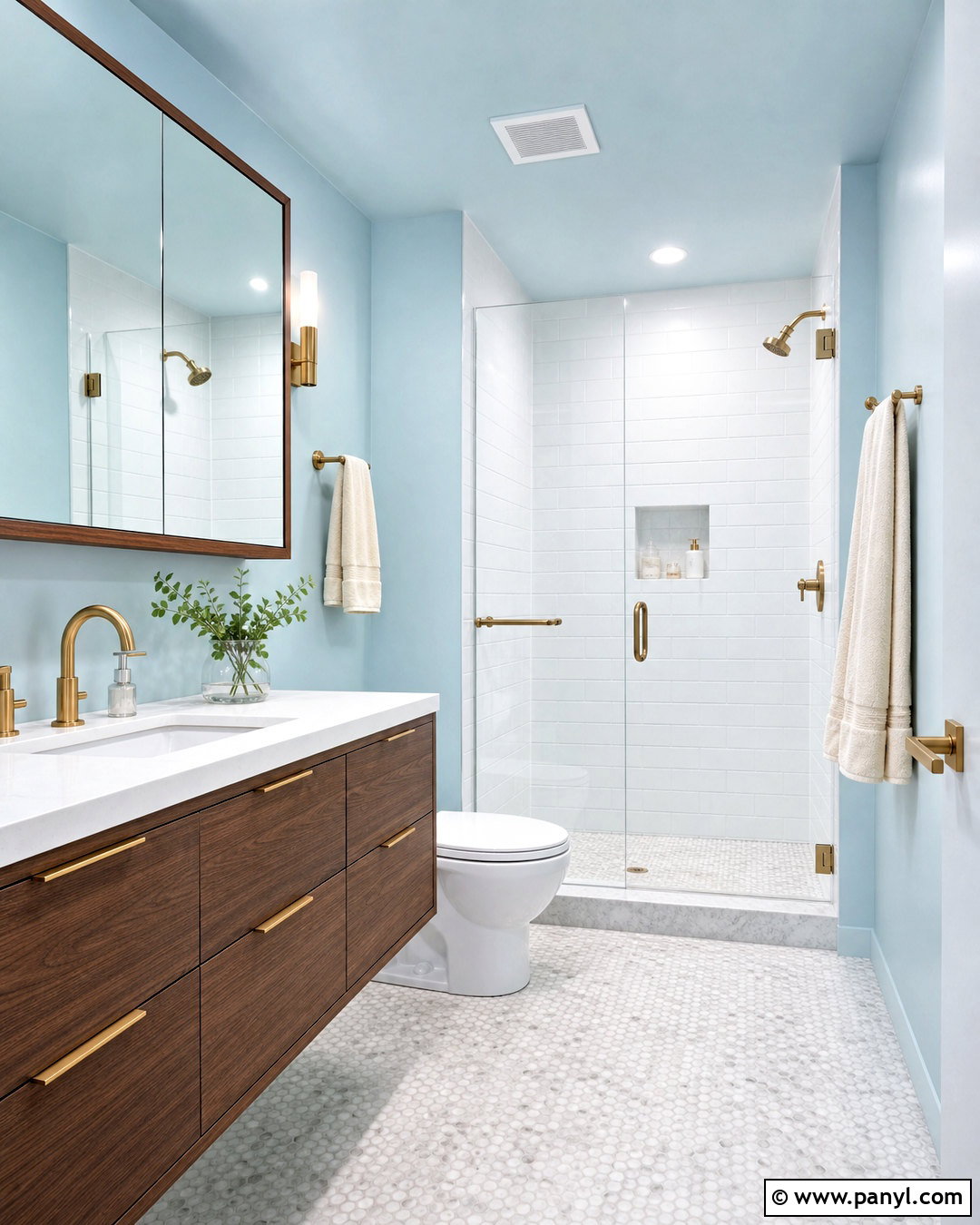 Icy Blue Bathroom Paint - 20 blue paint colors for bathroom ideas
