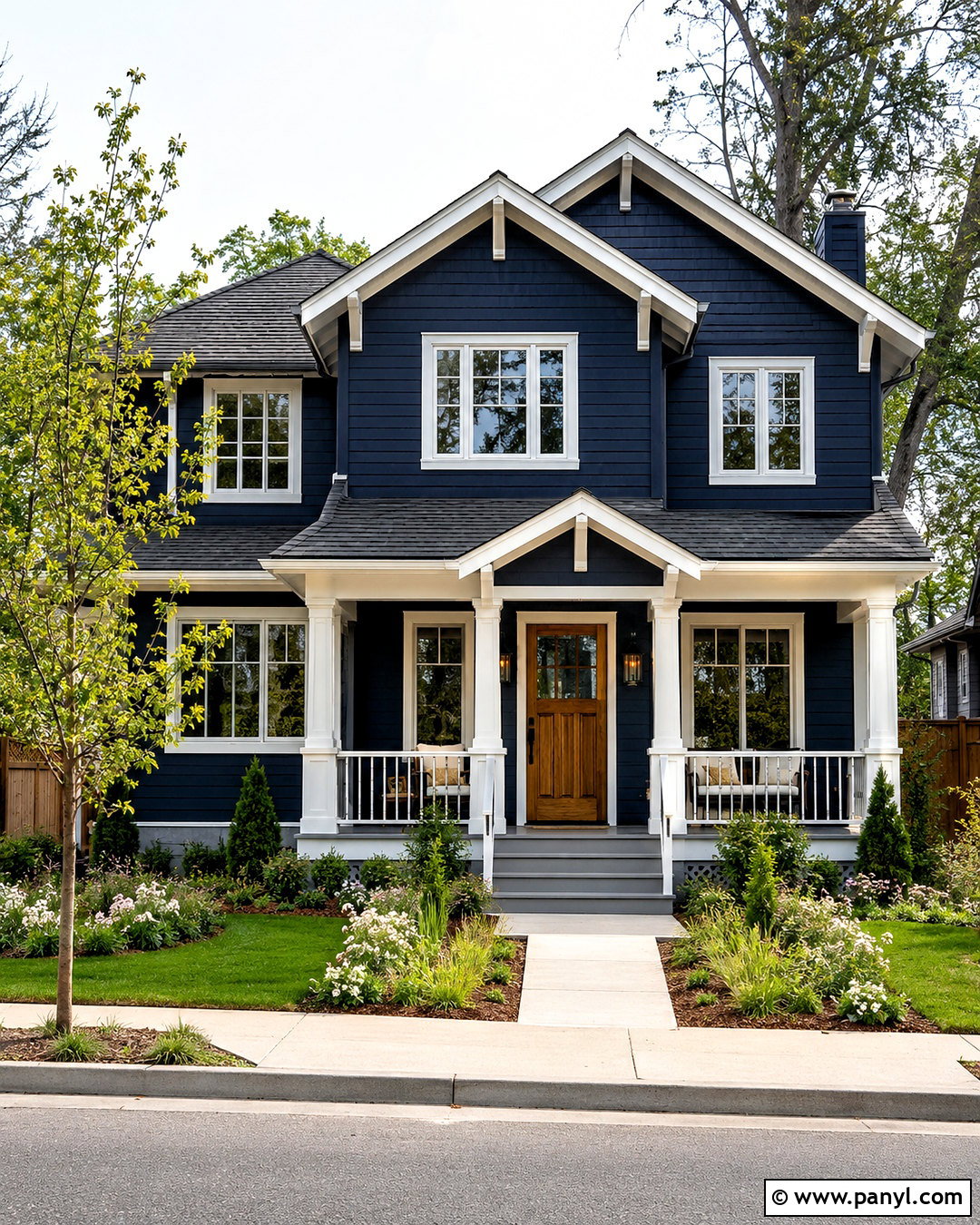 In The Navy House Exterior - 20 deep blue paint colors