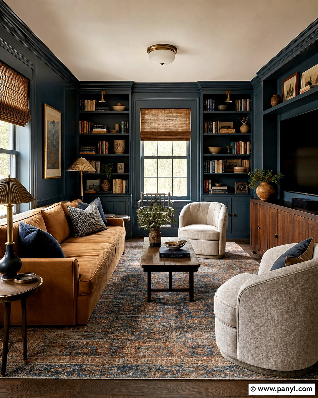Inchyra Blue And Joas White Den - 20 farrow and ball colour schemes