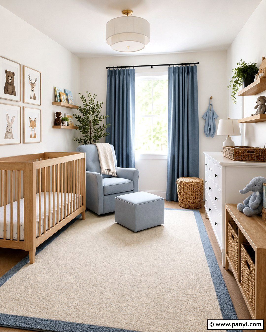Incredible White Walls In A Blue Nursery - 20 Sherwin Williams Incredible White Walls