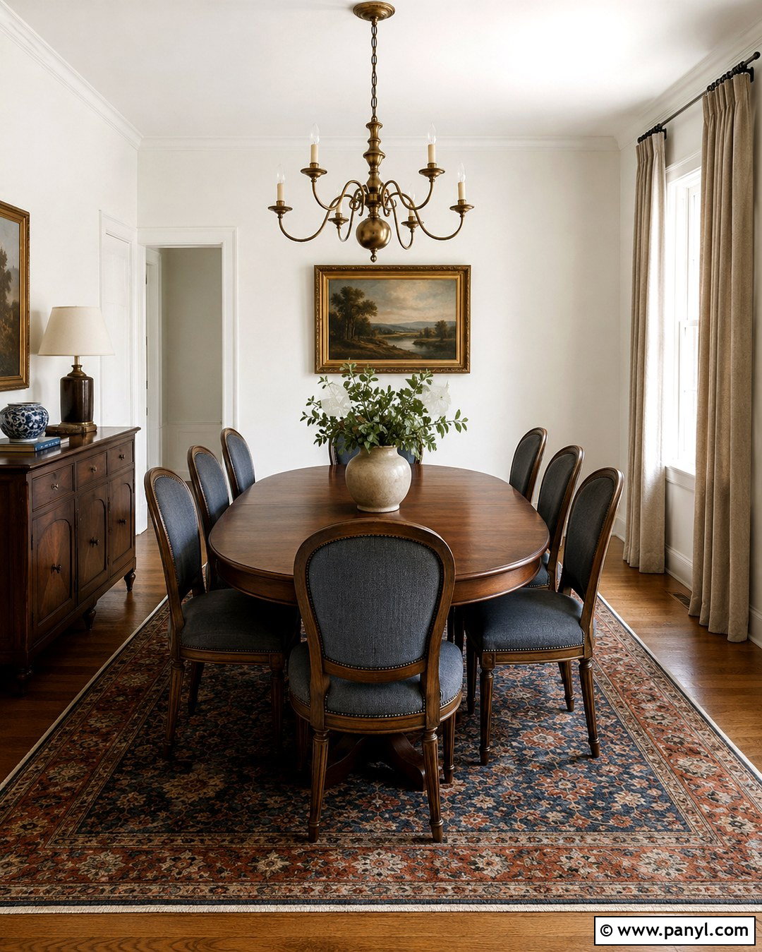 Incredible White Walls In A Traditional Dining Room - 20 Sherwin Williams Incredible White Walls