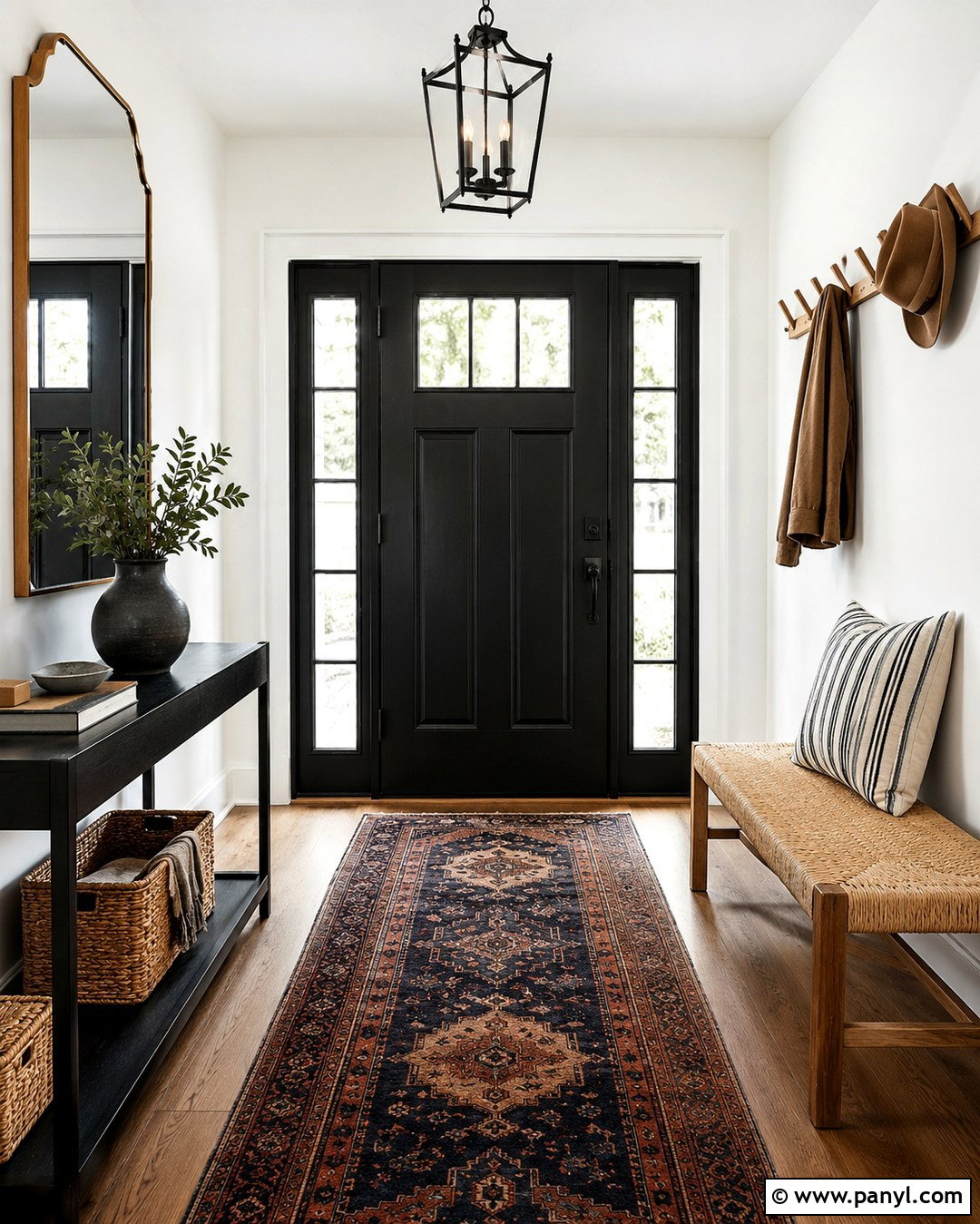 Incredible White Walls With A Black Front Door - 20 Sherwin Williams Incredible White Walls