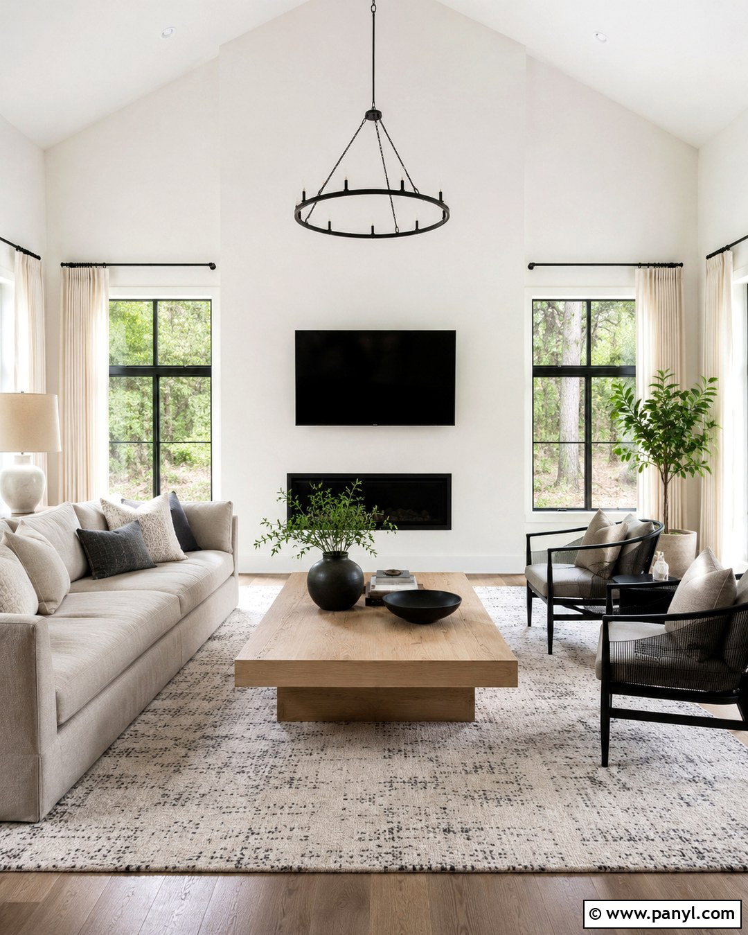 Incredible White Walls With Black Accents - 20 Sherwin Williams Incredible White Walls