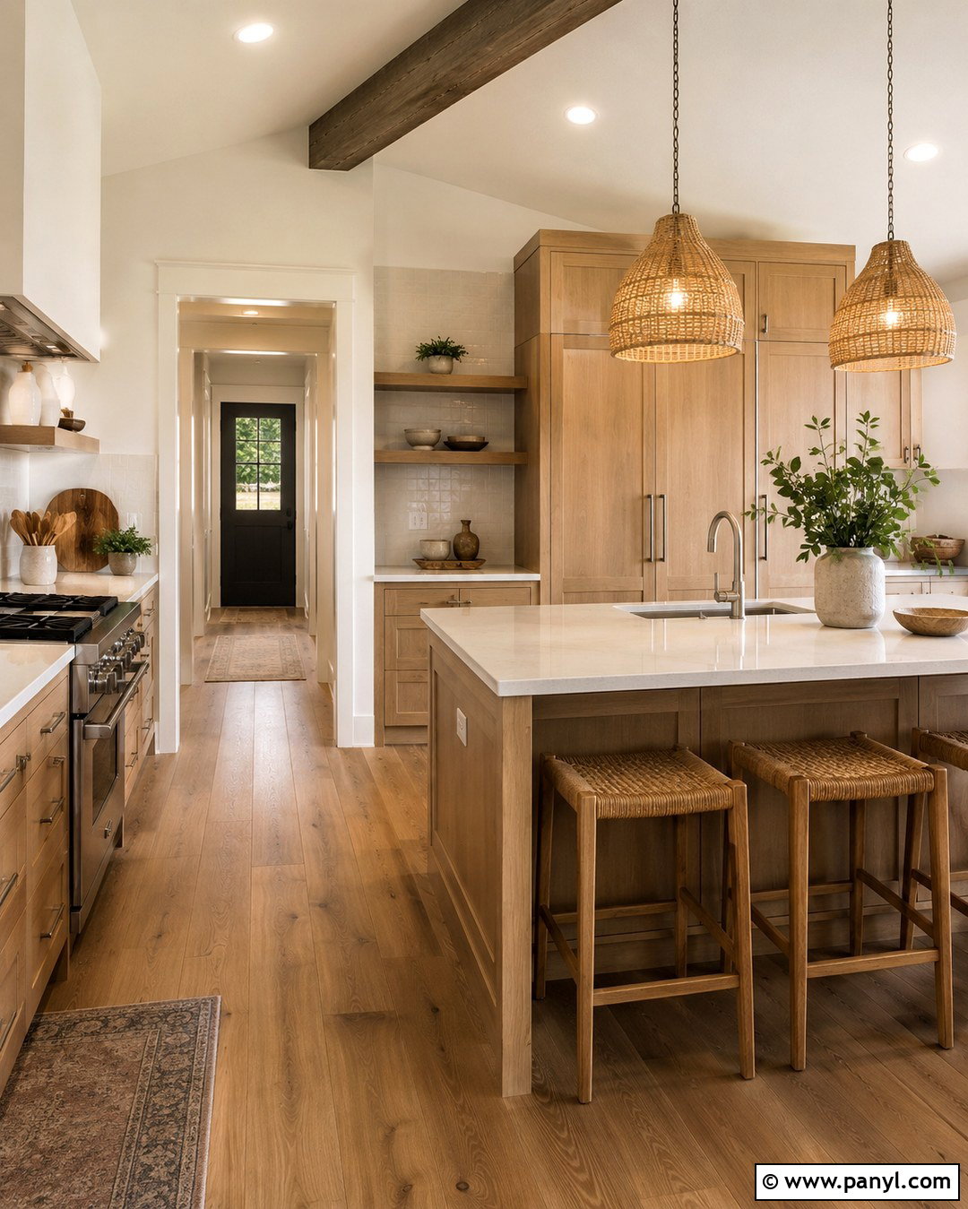 Incredible White Walls With Wood Kitchen Cabinets - 20 Sherwin Williams Incredible White Walls