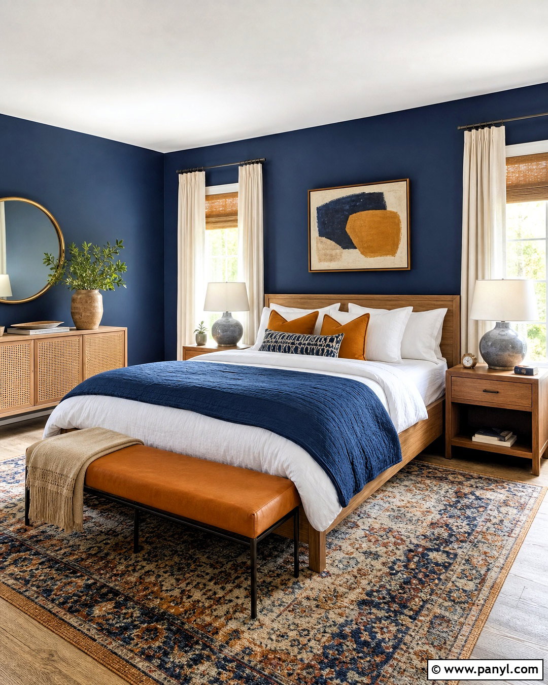 Indigo Blue And Ochre Color Palette - 20 blue color palette ideas