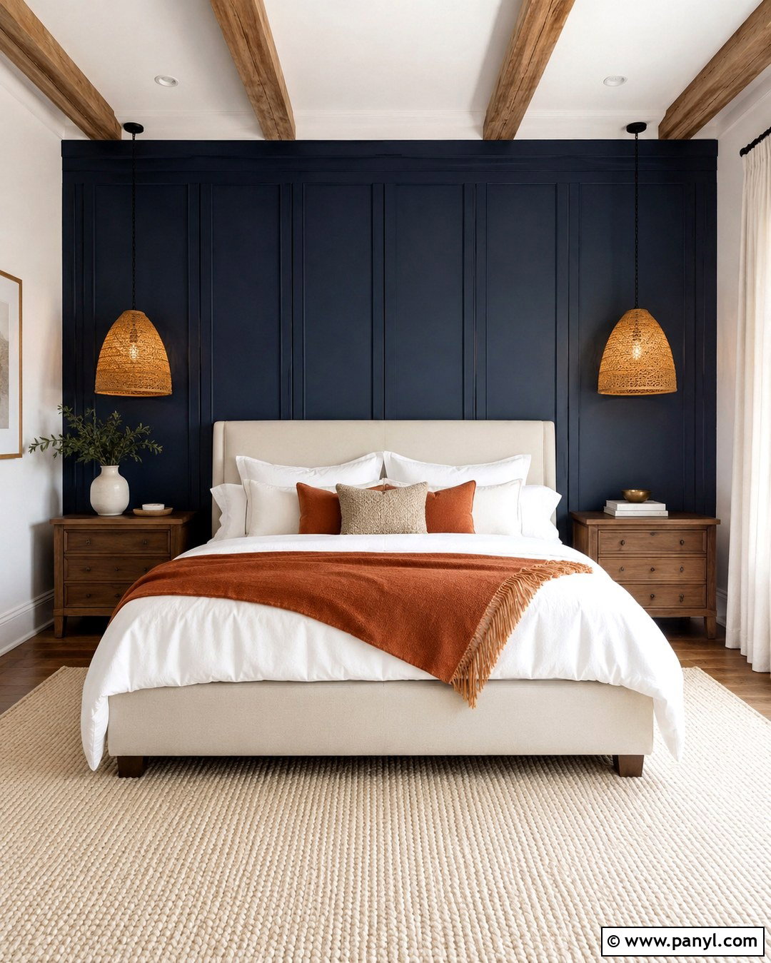 Indigo Board And Batten Wall - 20 Indigo Wall Color Ideas