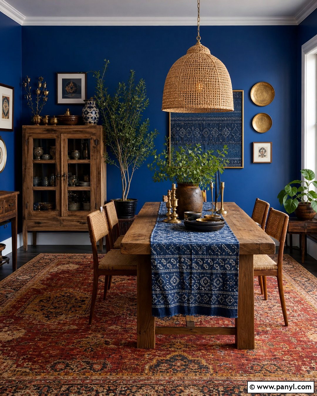 Indigo Boho Walls - 30 Boho Wall Colors