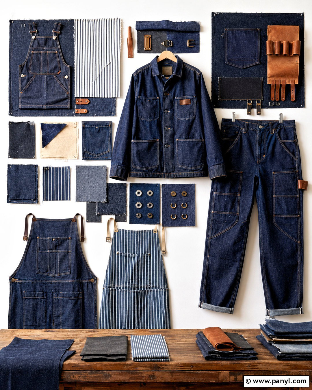 Indigo Workwear Denim Board - 20 denim inspiration board ideas