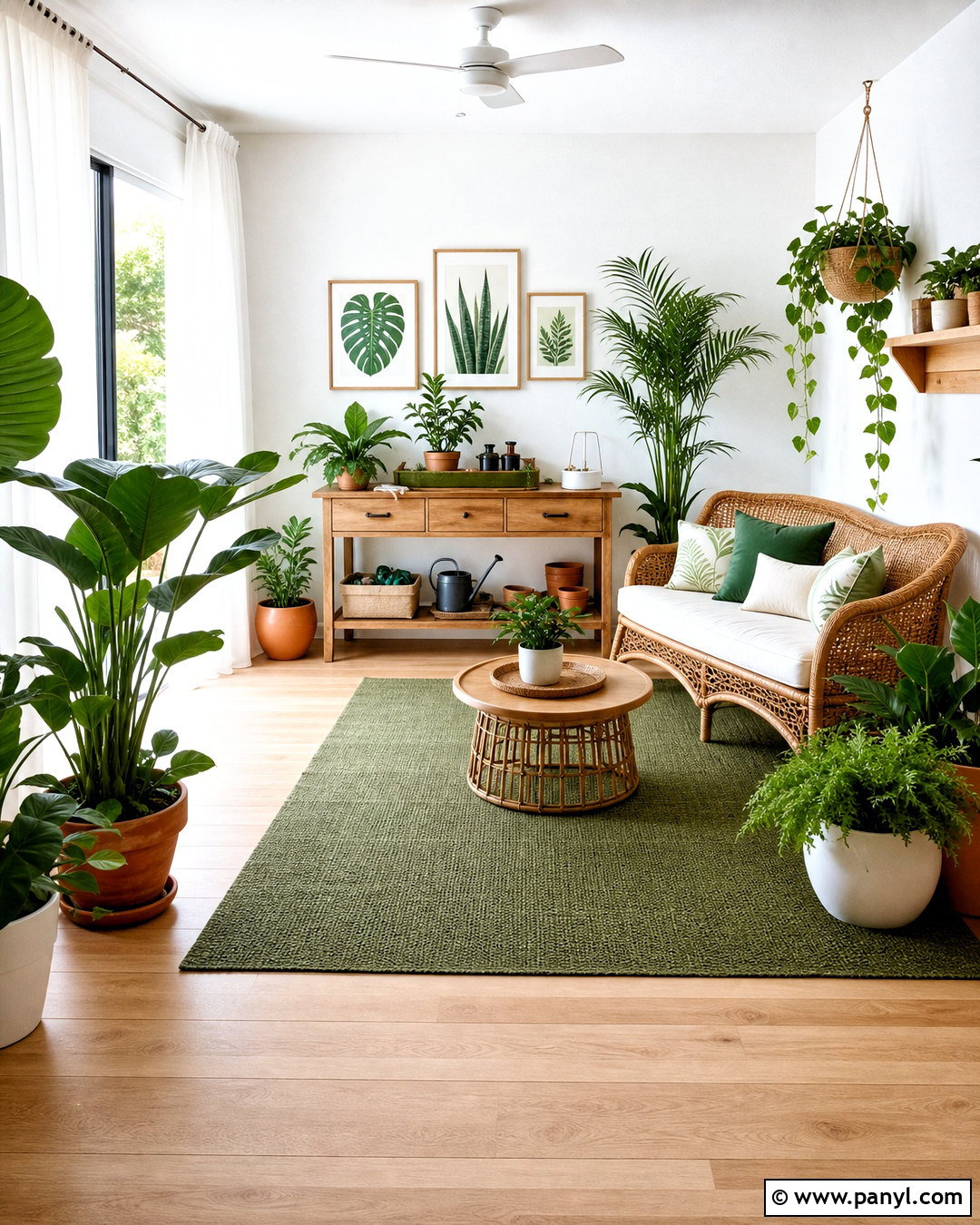 Indoor Garden Room - 20 empty rooms interior ideas