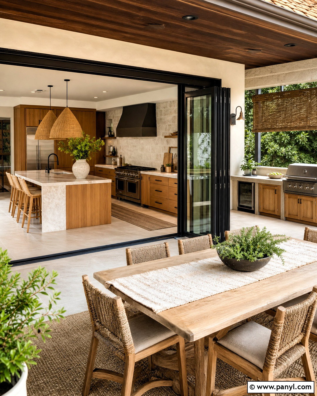 Indoor Outdoor Kitchen - 20 kitchen inspo ideas