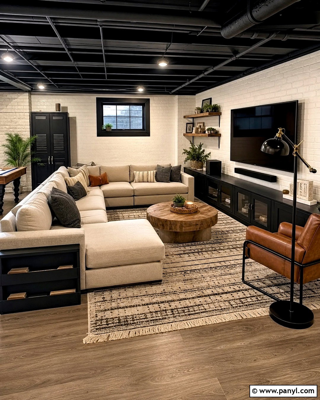 Industrial Basement Family Room - 20 industrial basement ideas