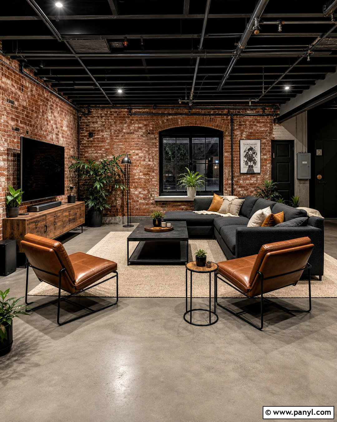 Industrial Basement Living Room - 20 industrial basement ideas