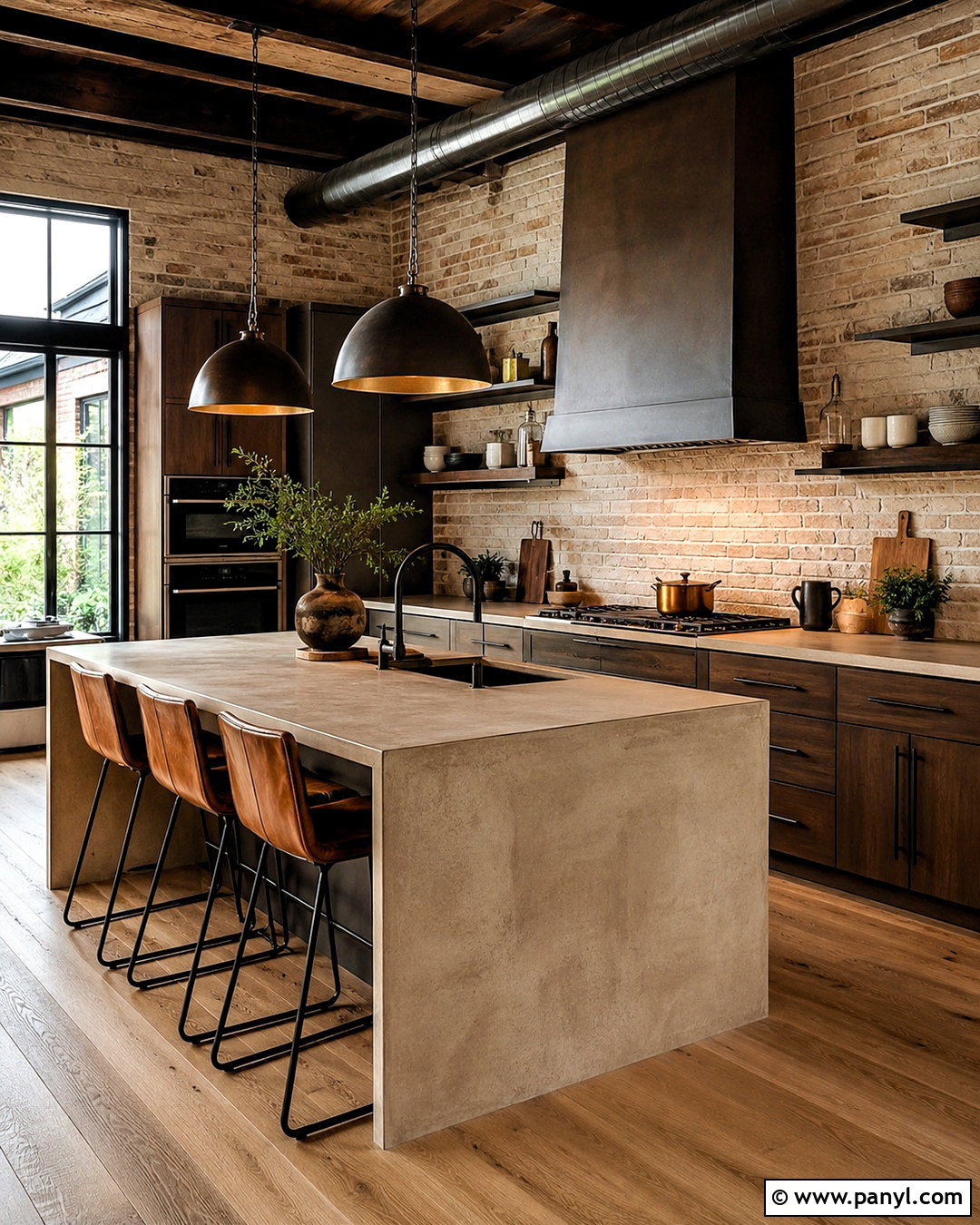 Industrial Brown And Beige Kitchen - 20 brown and beige kitchen ideas