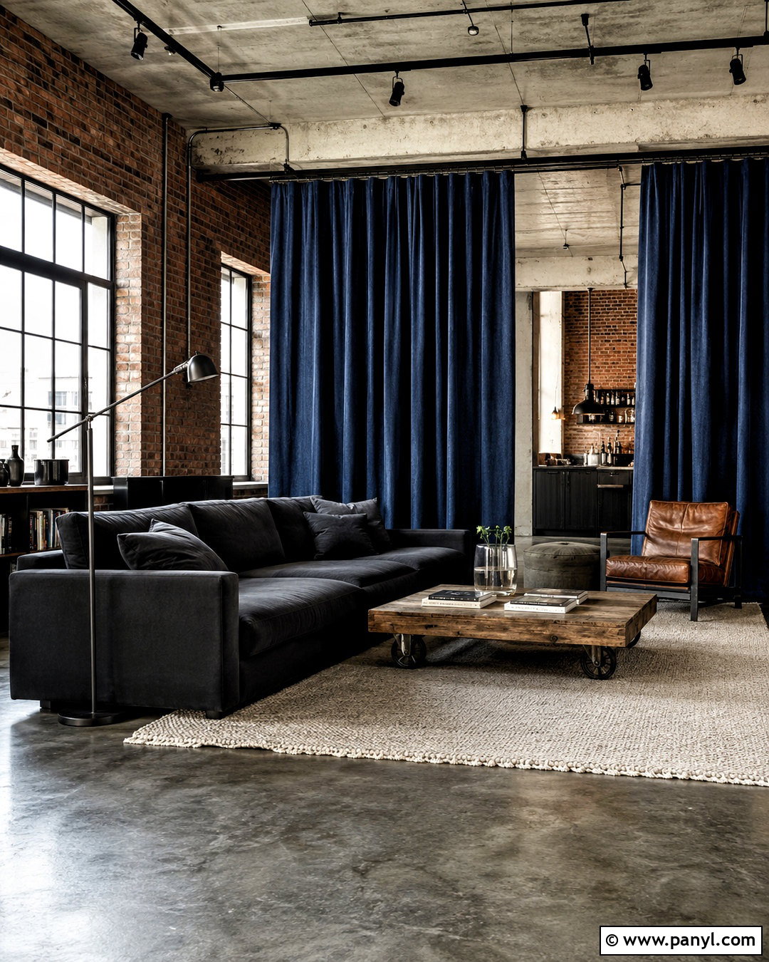 Industrial Denim Curtains - 20 denim curtains
