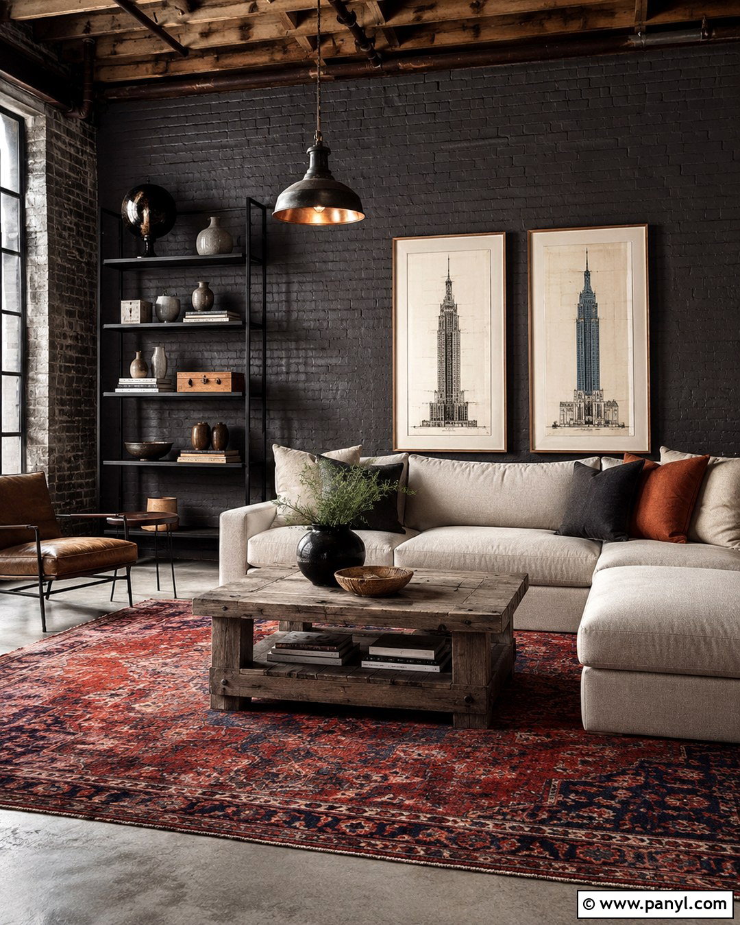 Industrial Grey Brick Loft Wall - 20 Industrial Grey Wall Ideas