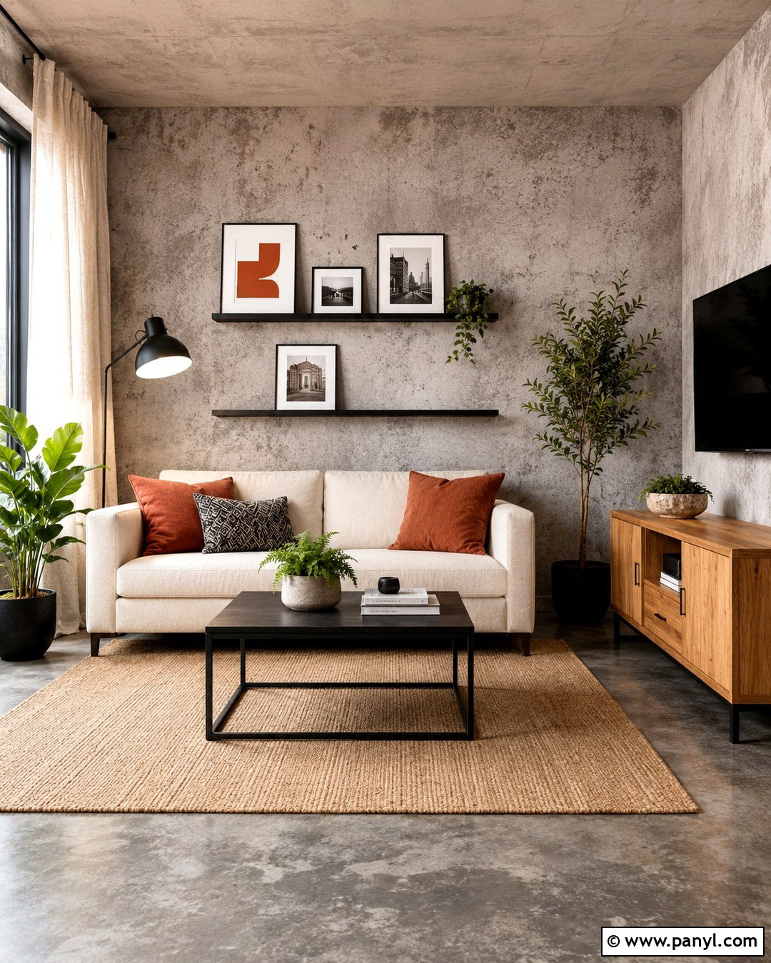 Industrial Grey Concrete Wallpaper Wall - 20 Industrial Grey Wall Ideas