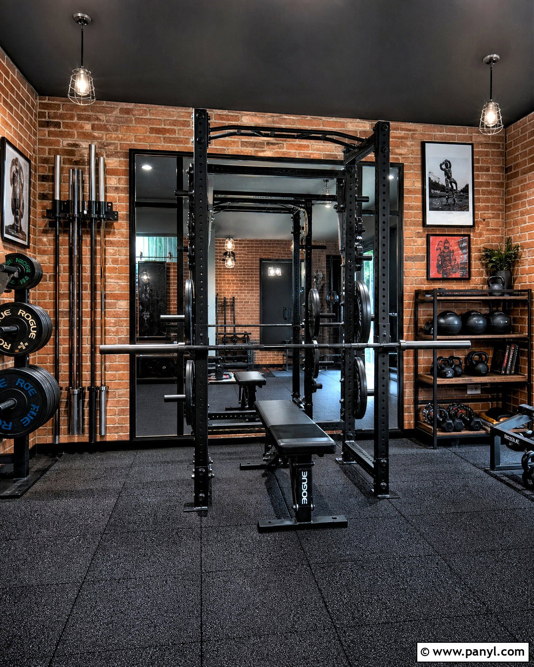 Industrial Home Gym - 20 gym decorating ideas