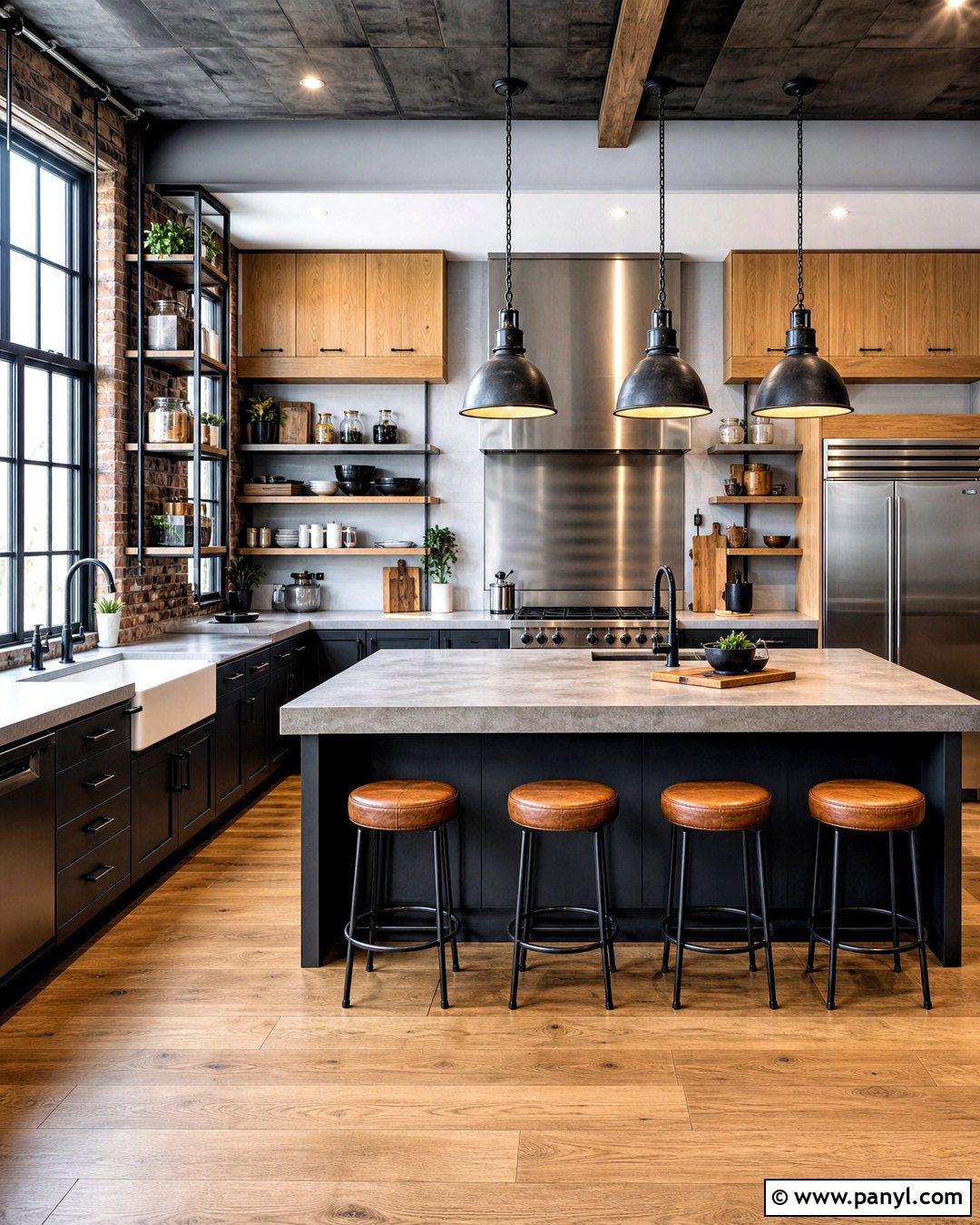 Industrial Kitchen - 20 kitchen aesthetic ideas