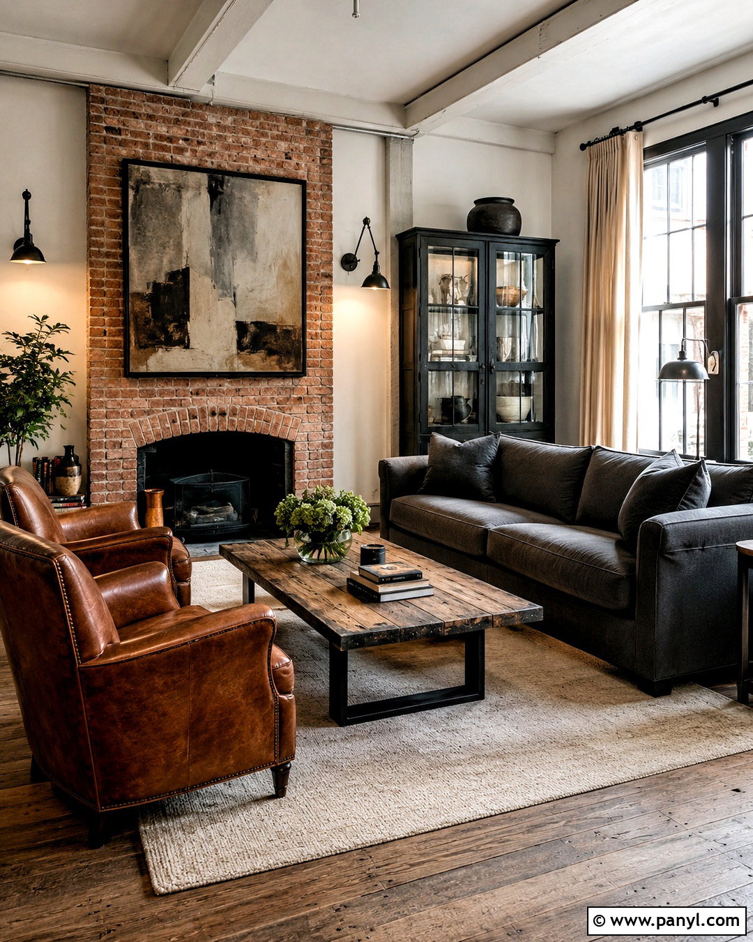Industrial Modern Farmhouse Living Room - 20 modern farmhouse living room ideas