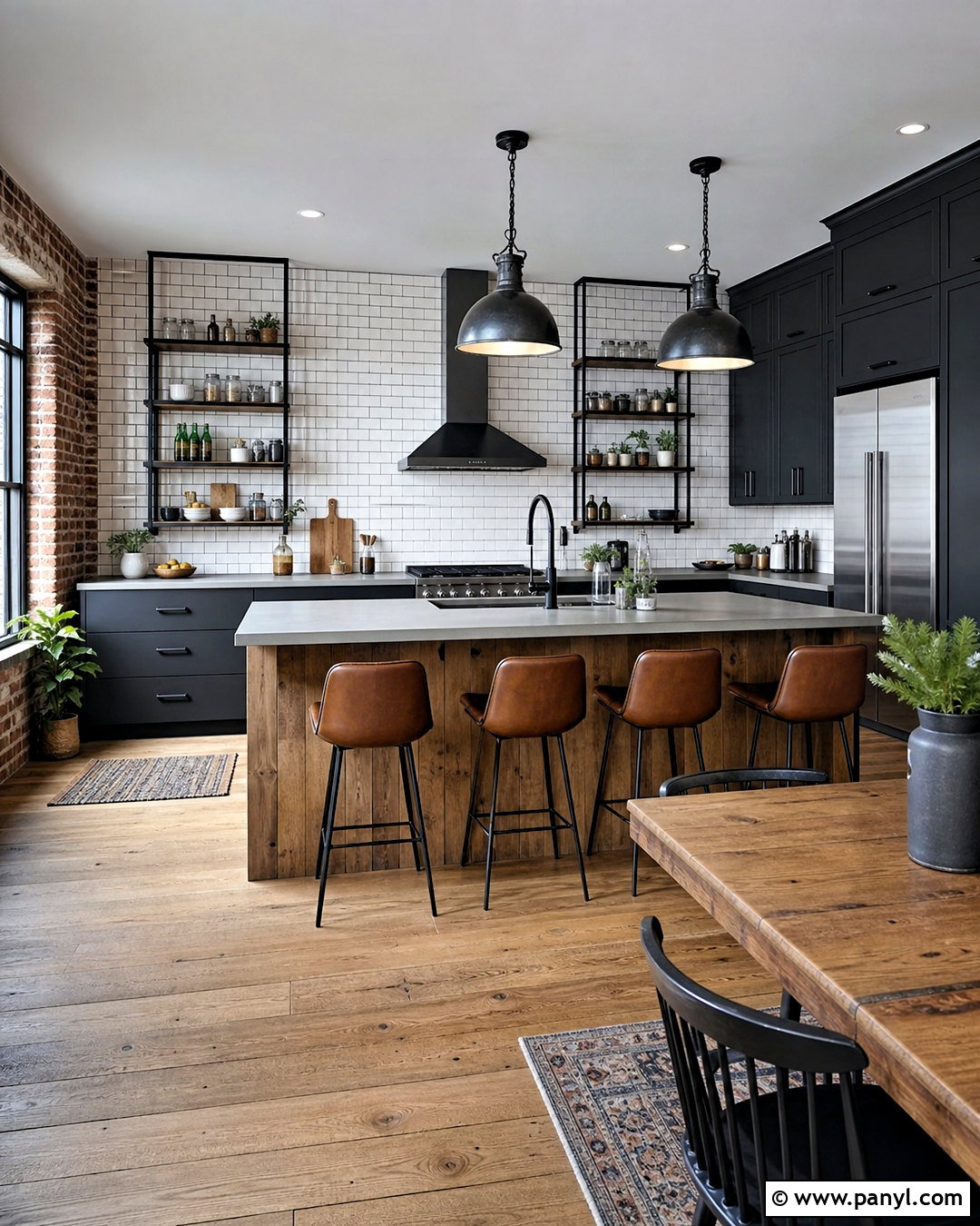 Industrial Open Kitchen - 20 open kitchen ideas