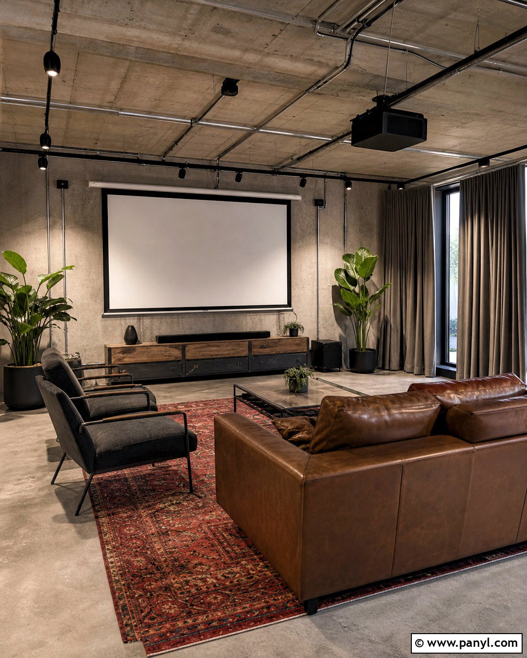 20 TV Projector Living Room Ideas for Cozy Movie Nights