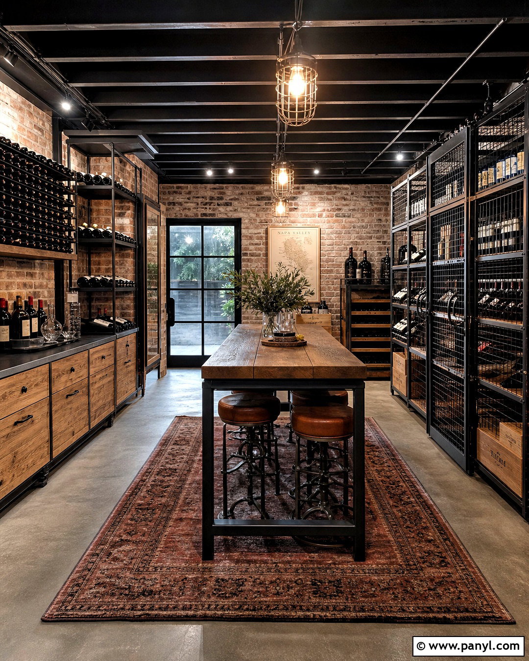 Industrial Rustic Wine Cellar - 20 wine cellar basement rustic ideas