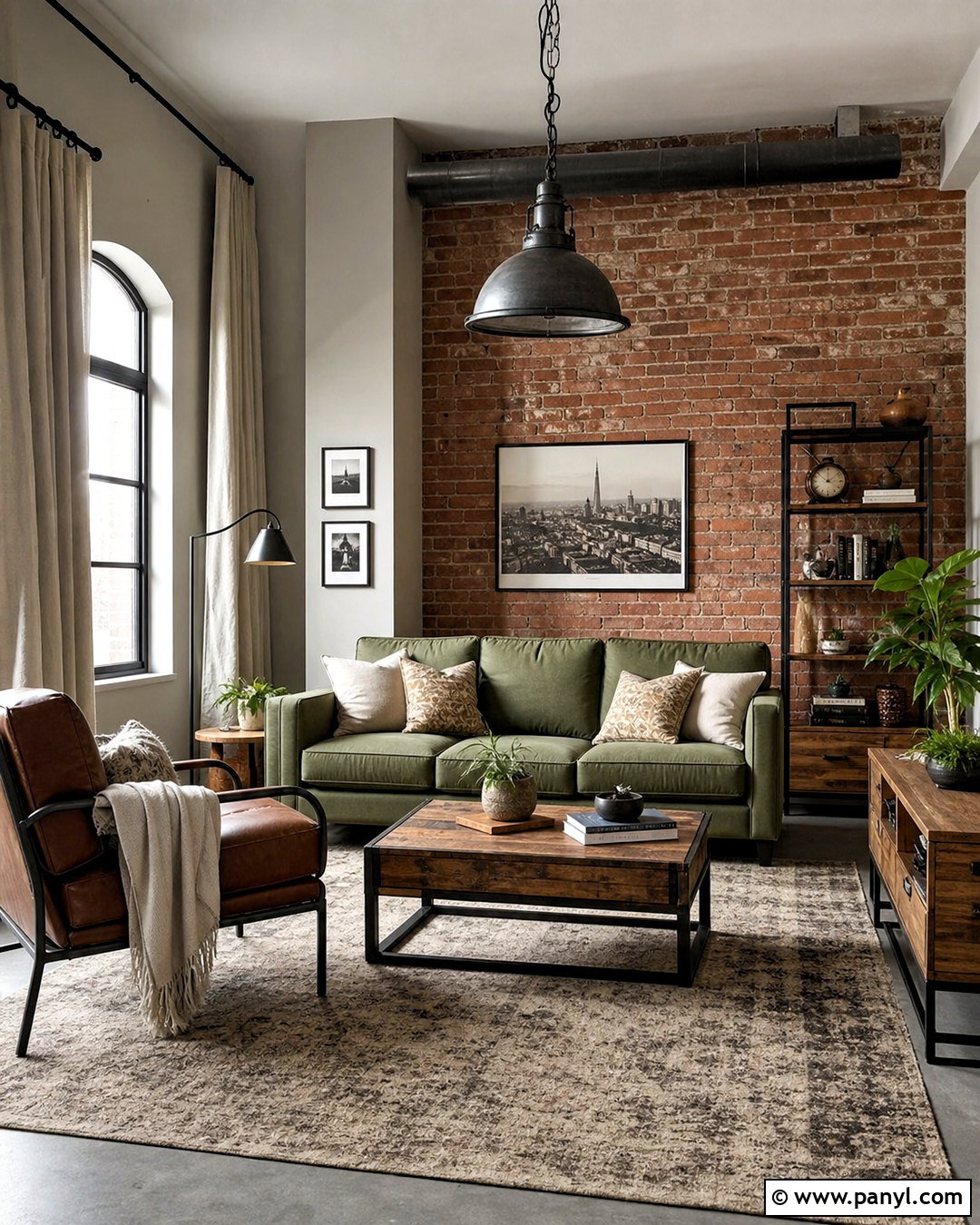 Industrial Sage Green Sofa - 20 sage green sofa living room ideas