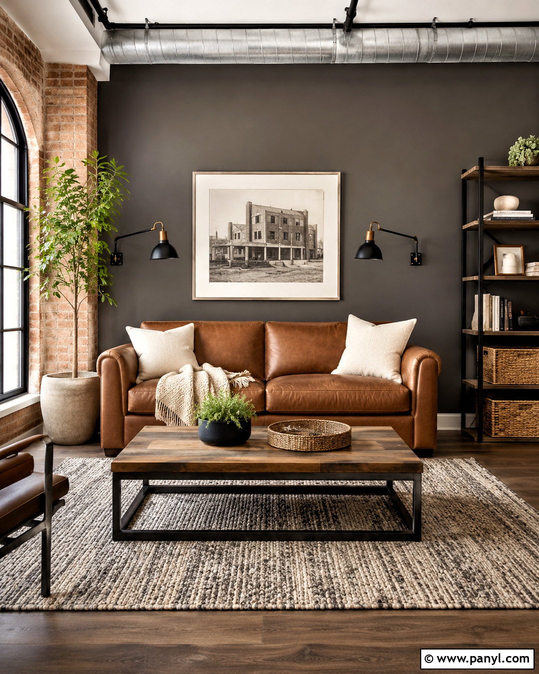 Industrial Urbane Bronze Accent Wall - 35 urbane bronze accent wall ideas