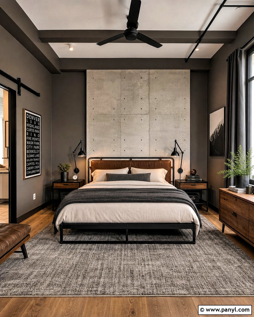Industrial Urbane Bronze Bedroom - 20 urban bronze bedroom ideas