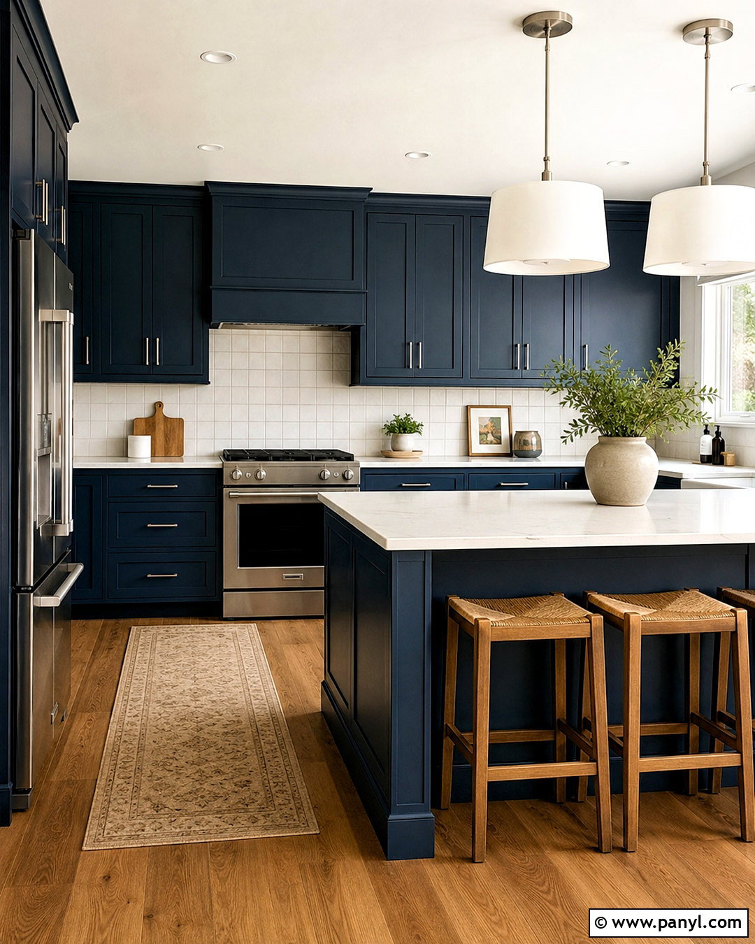 Ink Blue Kitchen - 20 dark room colors